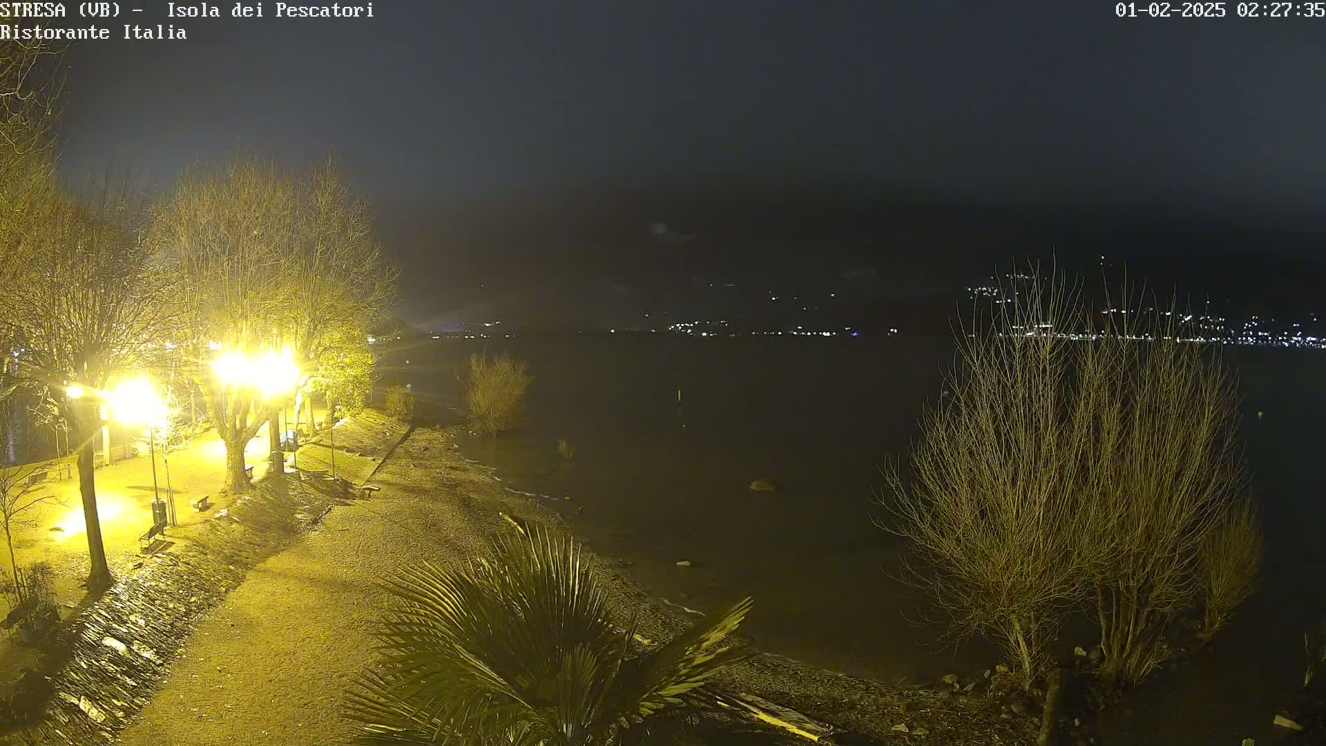Isola dei Pescatori Island, Maggiore Lake Live Cam - Stresa, Piedmont, Italy