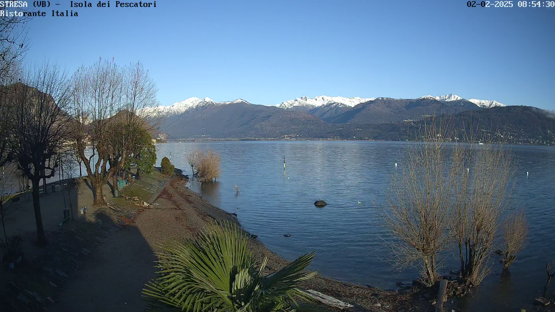 Isola dei Pescatori Island, Maggiore Lake Live Cam - Stresa, Piedmont, Italy