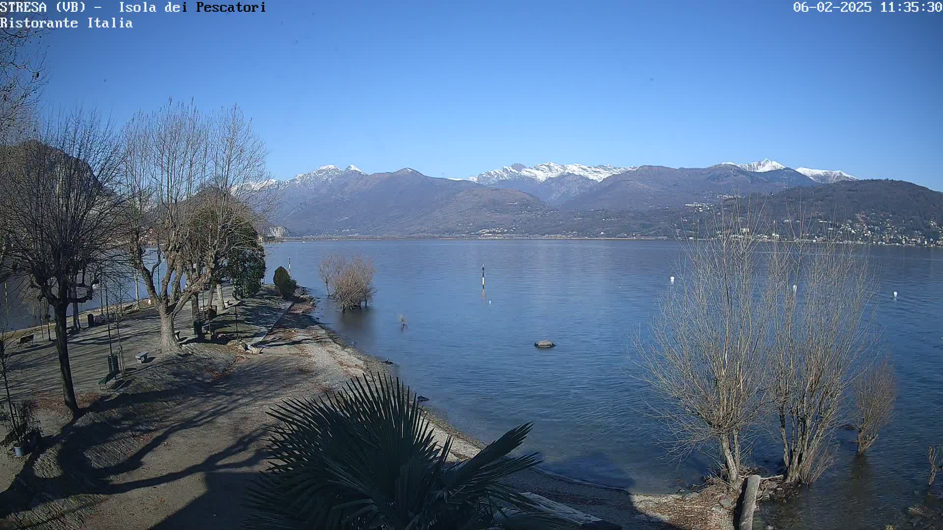 Isola dei Pescatori Island, Maggiore Lake Live Cam - Stresa, Piedmont, Italy