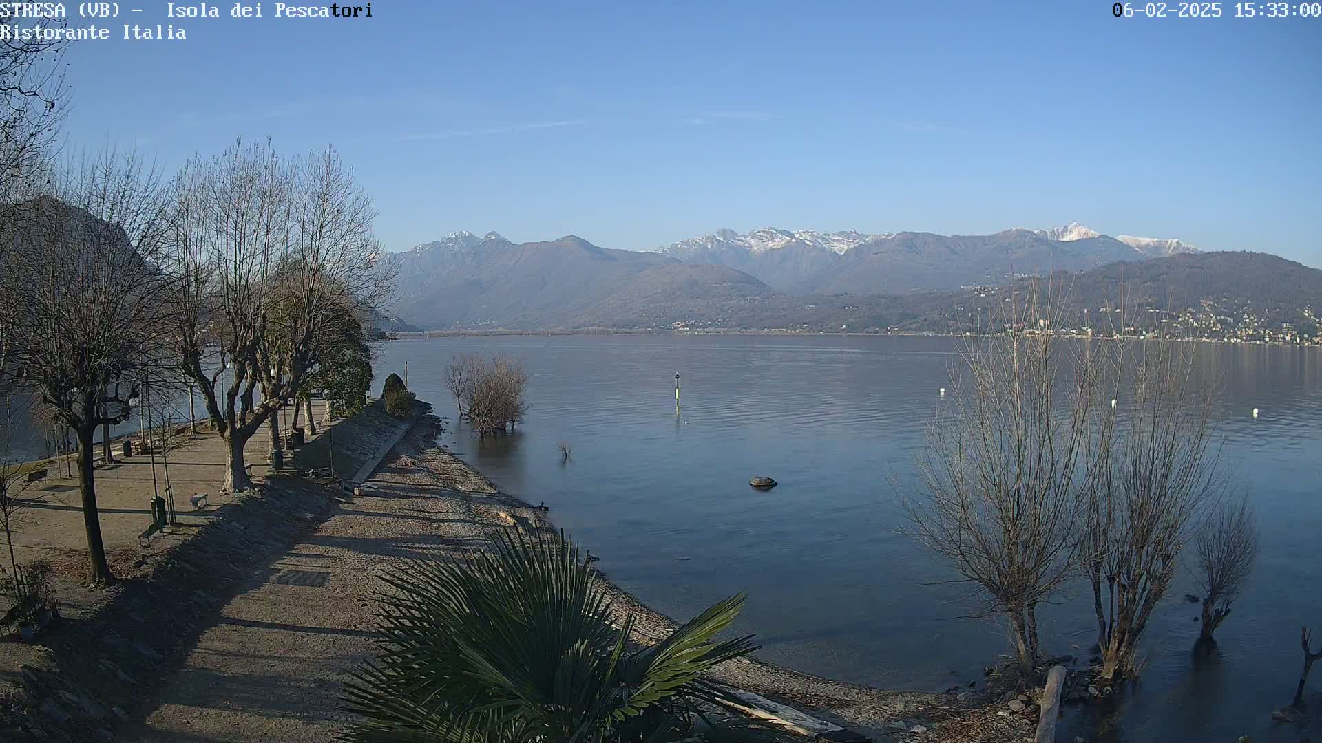 Isola dei Pescatori Island, Maggiore Lake Live Cam - Stresa, Piedmont, Italy