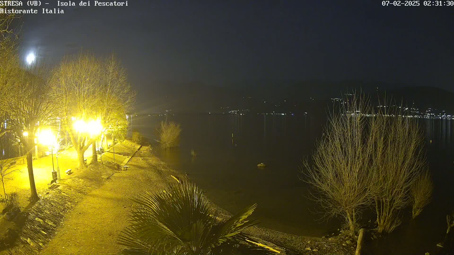 Isola dei Pescatori Island, Maggiore Lake Live Cam - Stresa, Piedmont, Italy