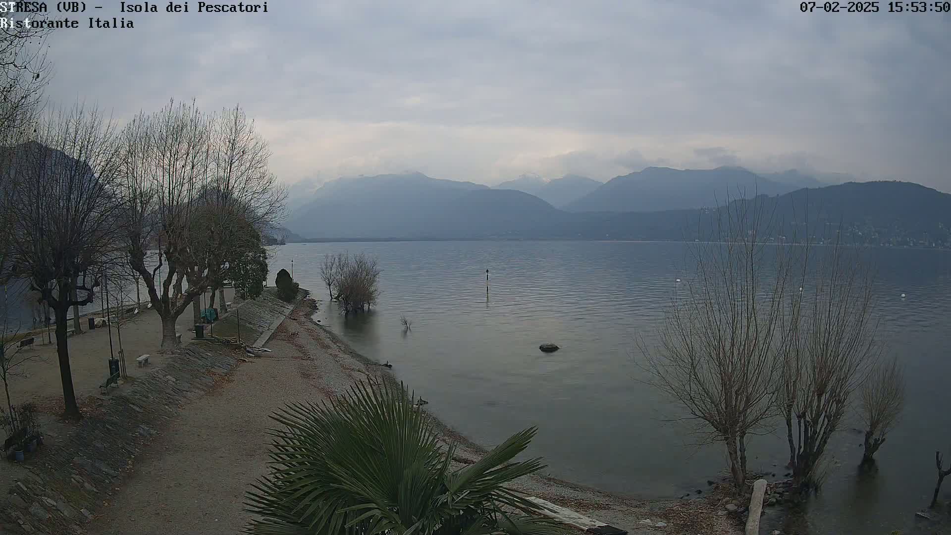 Isola dei Pescatori Island, Maggiore Lake Live Cam - Stresa, Piedmont, Italy