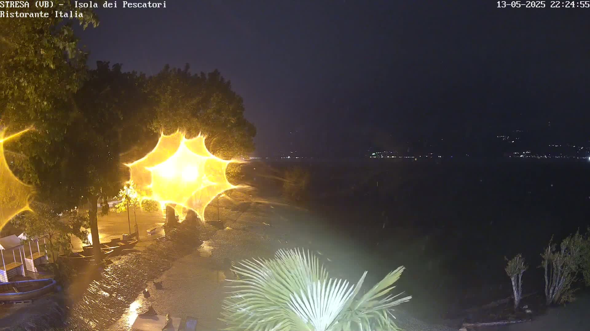 Isola dei Pescatori Island, Maggiore Lake Live Cam - Stresa, Piedmont, Italy