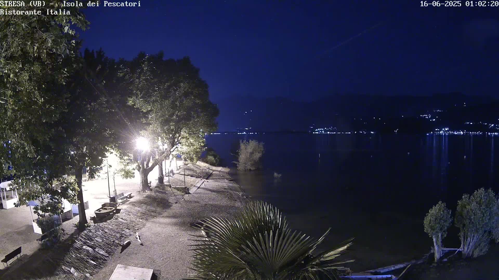 Isola dei Pescatori Island, Maggiore Lake Live Cam - Stresa, Piedmont, Italy