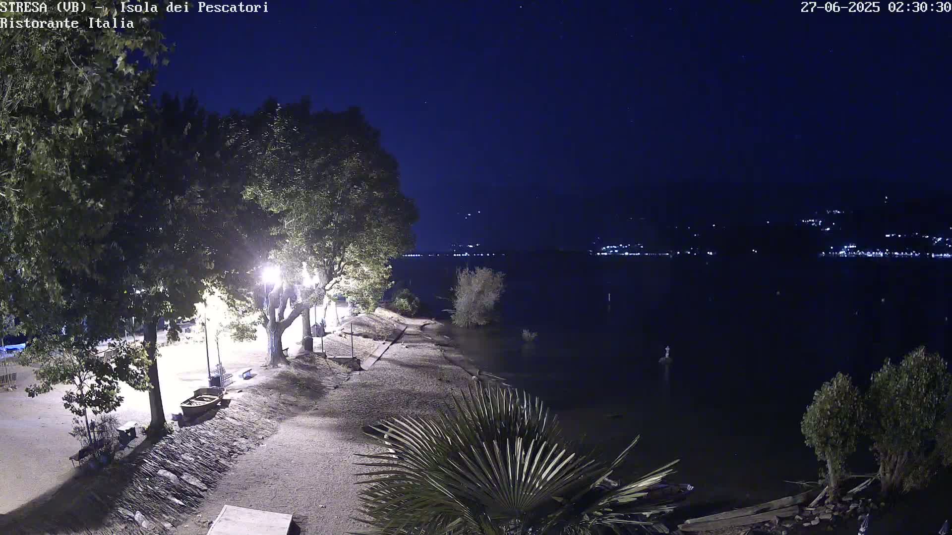 Isola dei Pescatori Island, Maggiore Lake Live Cam - Stresa, Piedmont, Italy