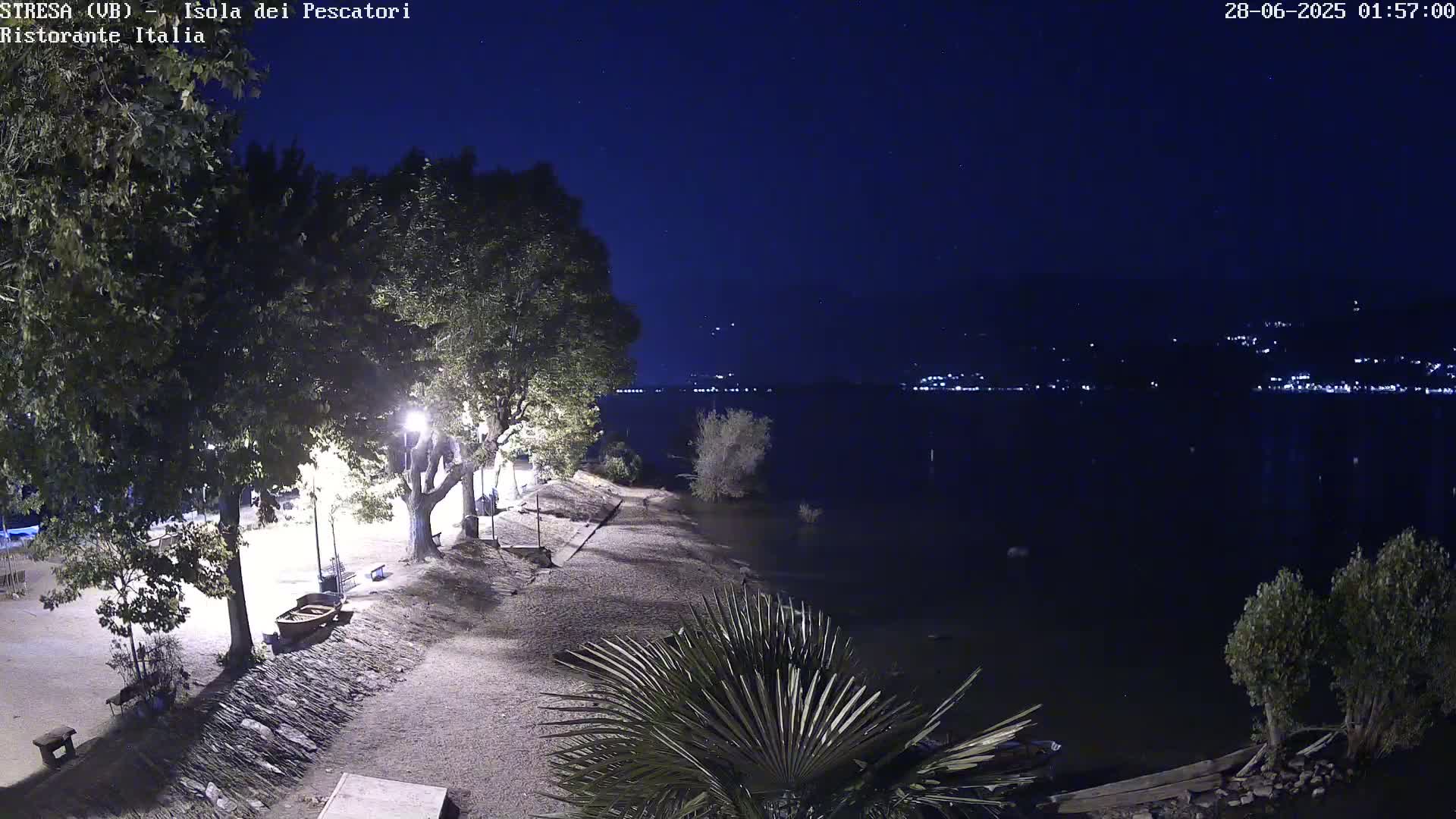 Isola dei Pescatori Island, Maggiore Lake Live Cam - Stresa, Piedmont, Italy