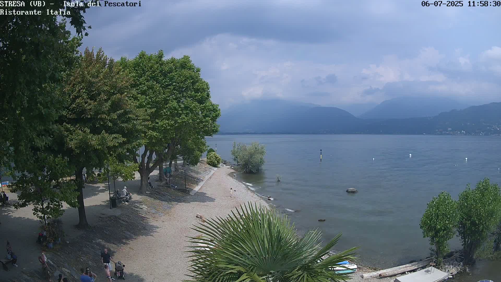 Isola dei Pescatori Island, Maggiore Lake Live Cam - Stresa, Piedmont, Italy