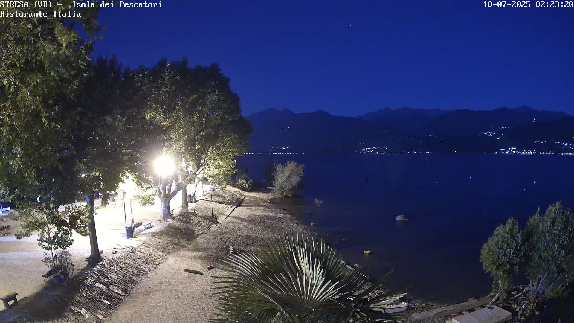 Isola dei Pescatori Island, Maggiore Lake Live Cam - Stresa, Piedmont, Italy