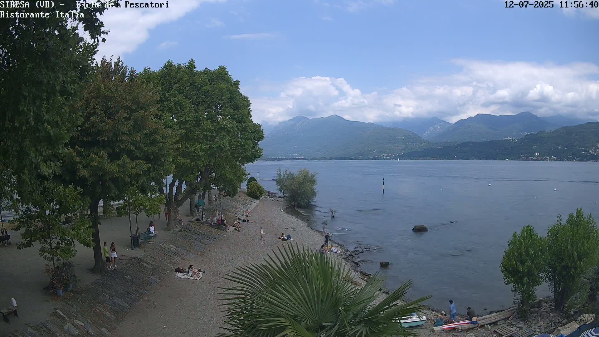 Isola dei Pescatori Island, Maggiore Lake Live Cam - Stresa, Piedmont, Italy