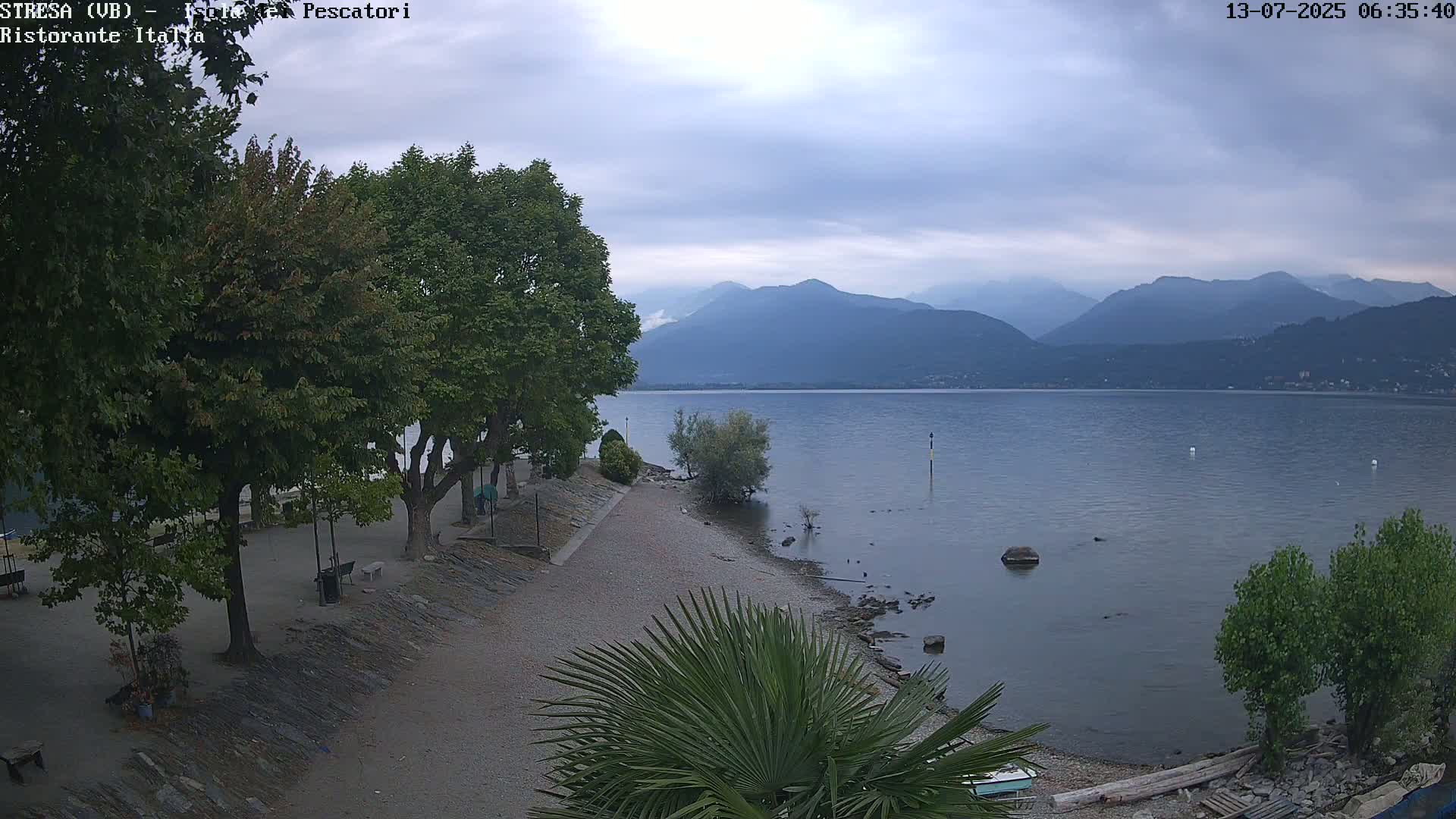 Isola dei Pescatori Island, Maggiore Lake Live Cam - Stresa, Piedmont, Italy