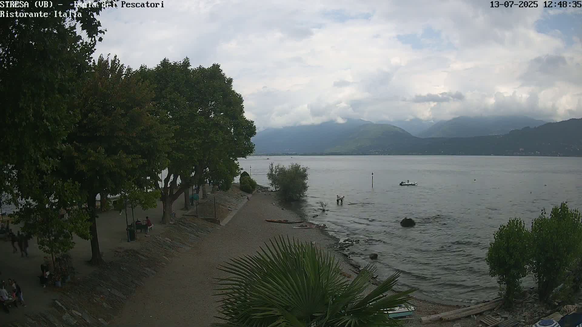 Isola dei Pescatori Island, Maggiore Lake Live Cam - Stresa, Piedmont, Italy