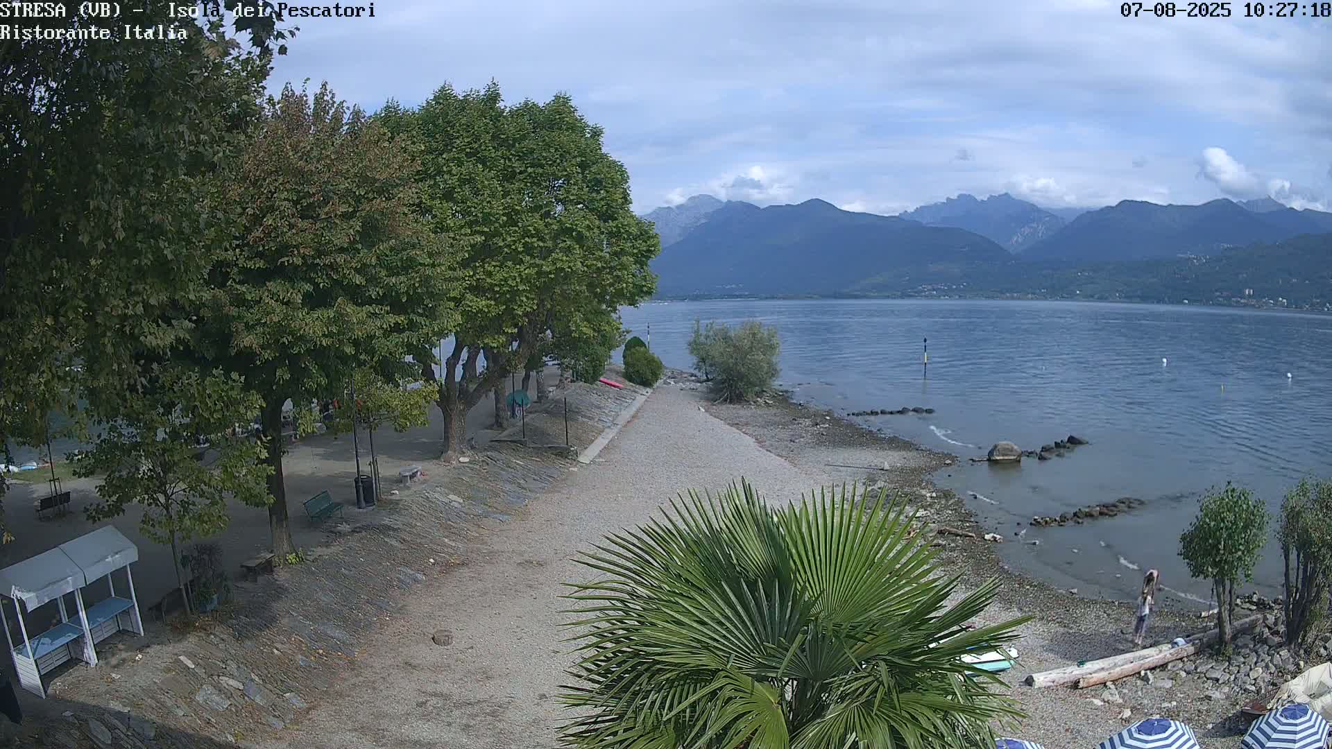 Isola dei Pescatori Island, Maggiore Lake Live Cam - Stresa, Piedmont, Italy