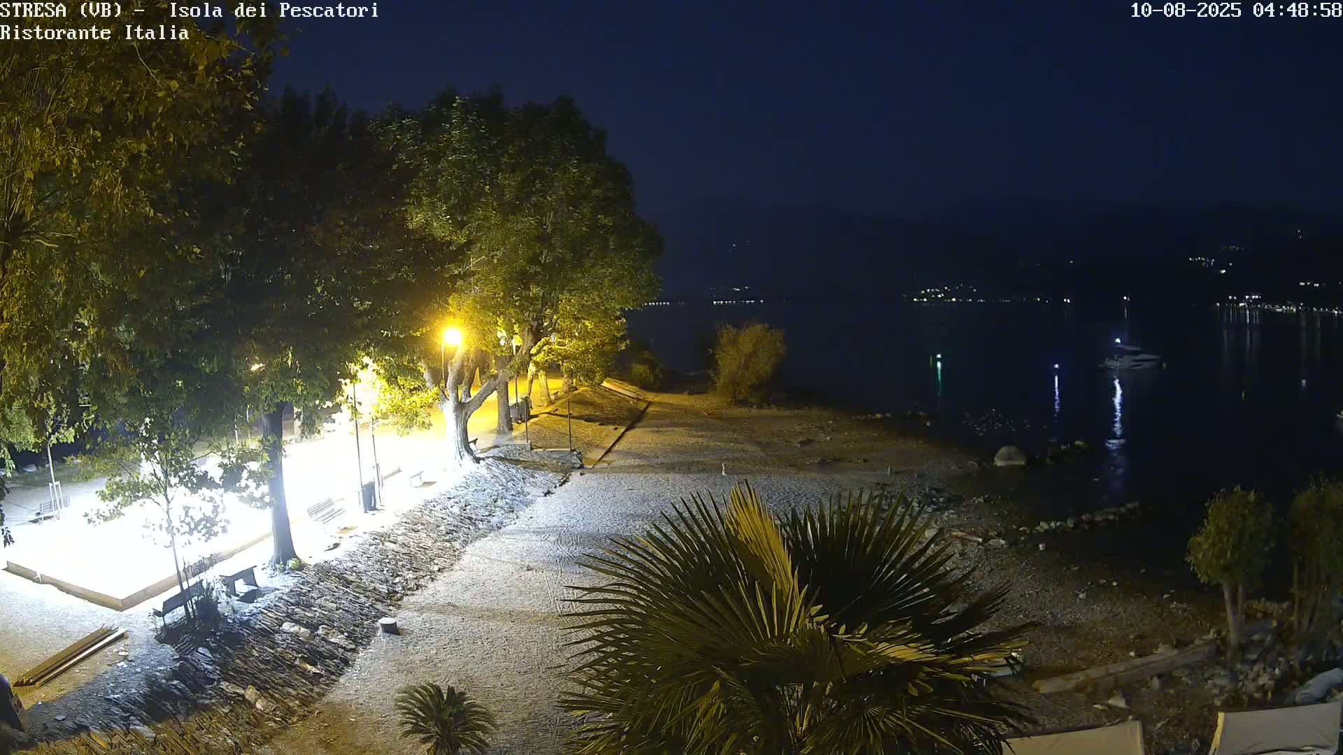 Isola dei Pescatori Island, Maggiore Lake Live Cam - Stresa, Piedmont, Italy