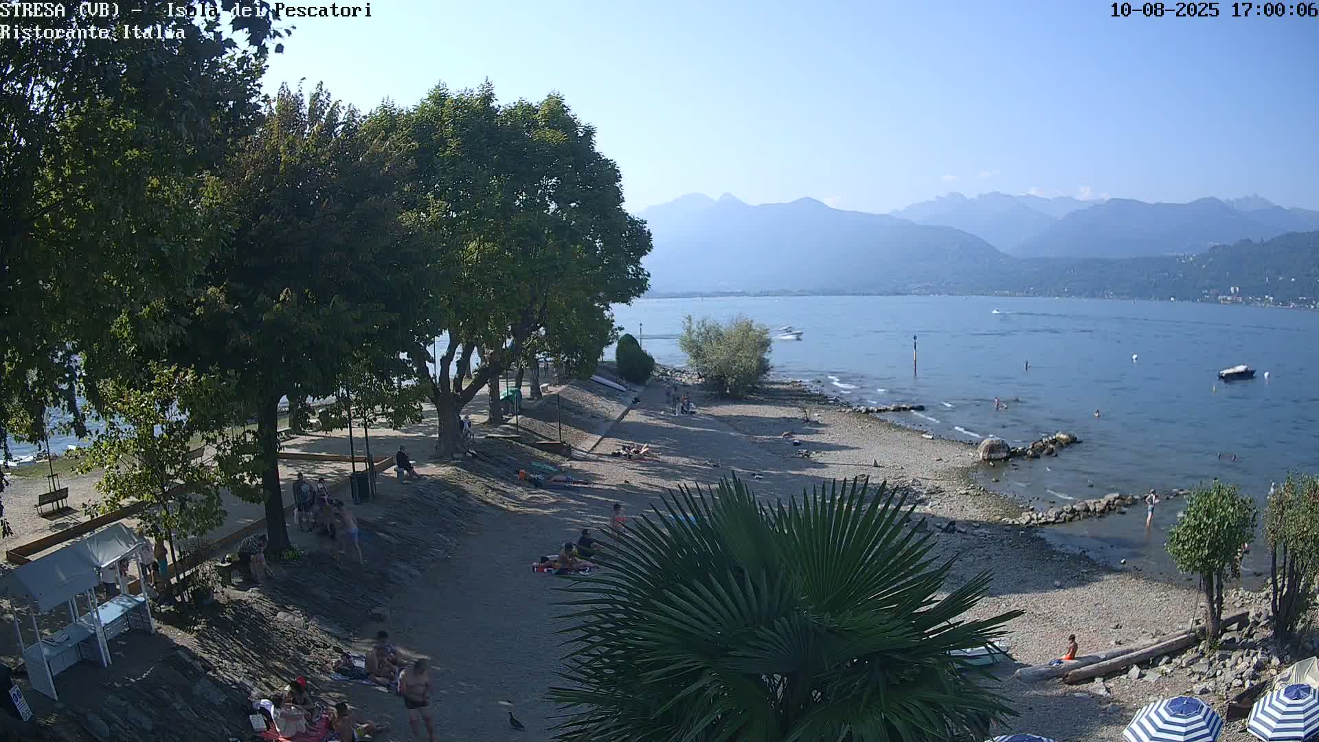 Isola dei Pescatori Island, Maggiore Lake Live Cam - Stresa, Piedmont, Italy