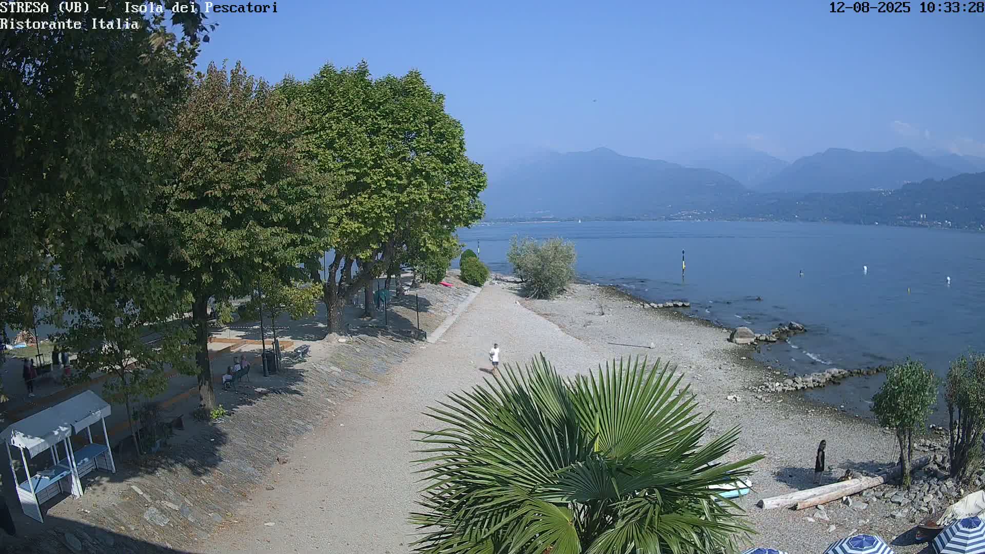 Isola dei Pescatori Island, Maggiore Lake Live Cam - Stresa, Piedmont, Italy