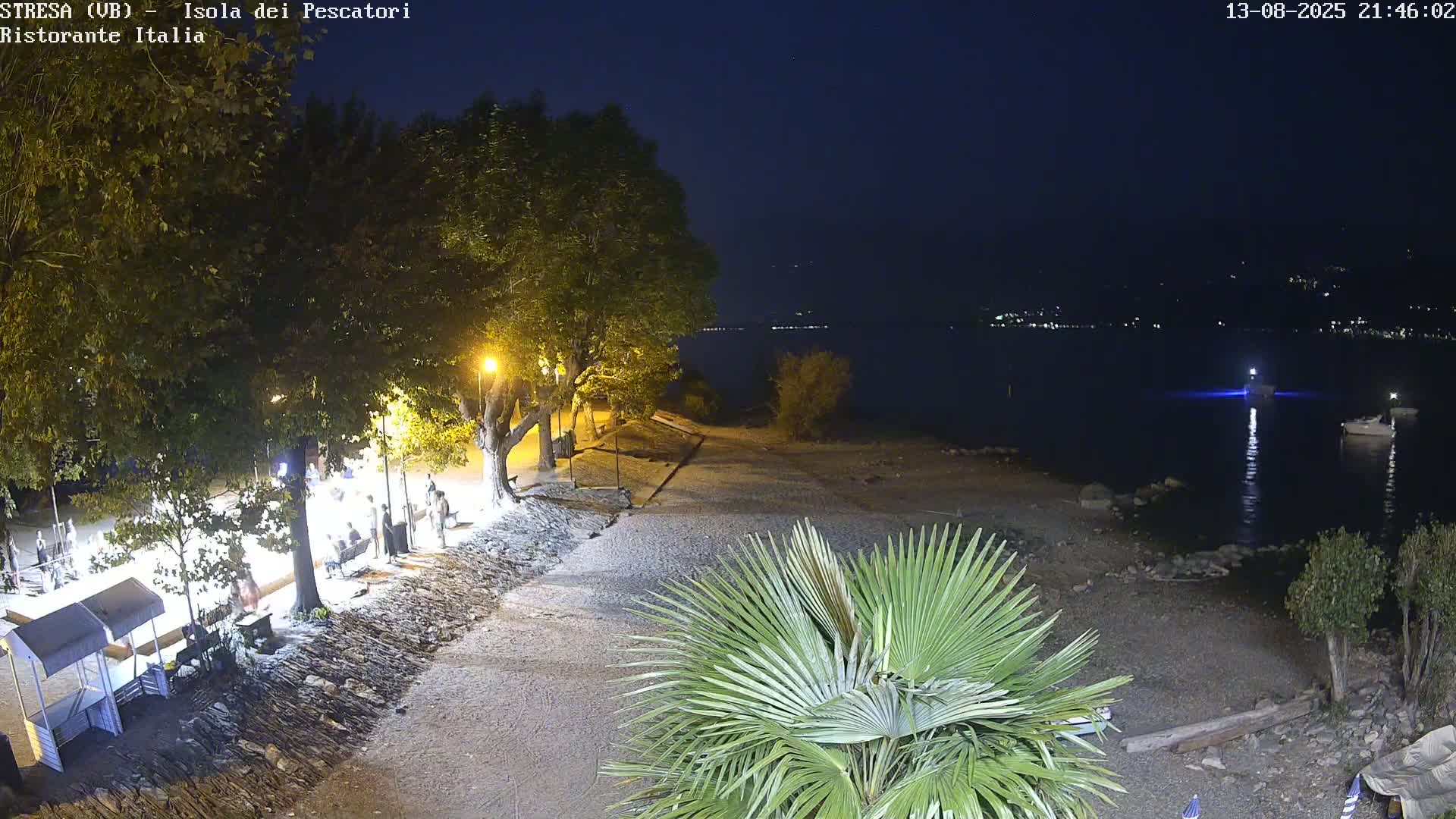 Isola dei Pescatori Island, Maggiore Lake Live Cam - Stresa, Piedmont, Italy