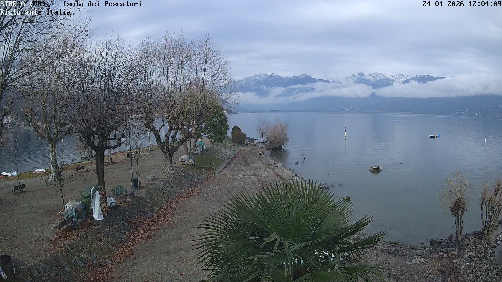 Isola dei Pescatori Island, Maggiore Lake Live Cam - Stresa, Piedmont, Italy