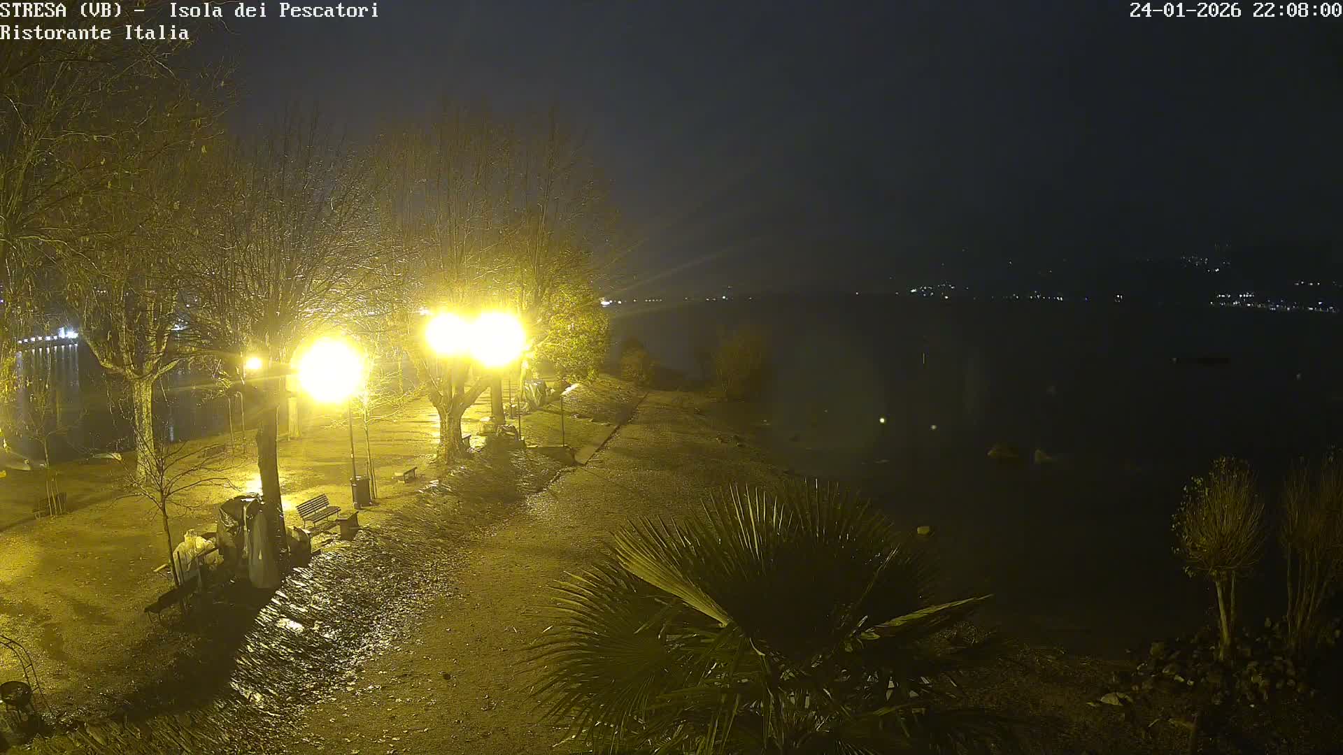 Isola dei Pescatori Island, Maggiore Lake Live Cam - Stresa, Piedmont, Italy