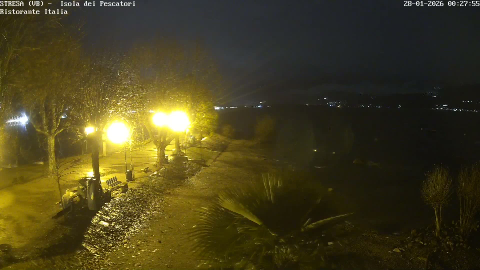 Isola dei Pescatori Island, Maggiore Lake Live Cam - Stresa, Piedmont, Italy