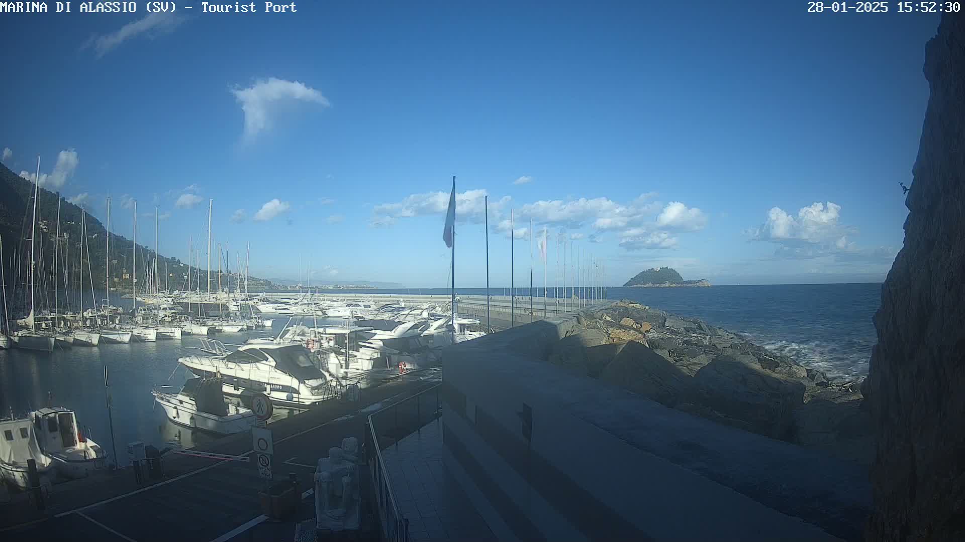Alassio  Marina , Porto Luca Ferrari Live Cam - Alassio,  Liguria, Italy