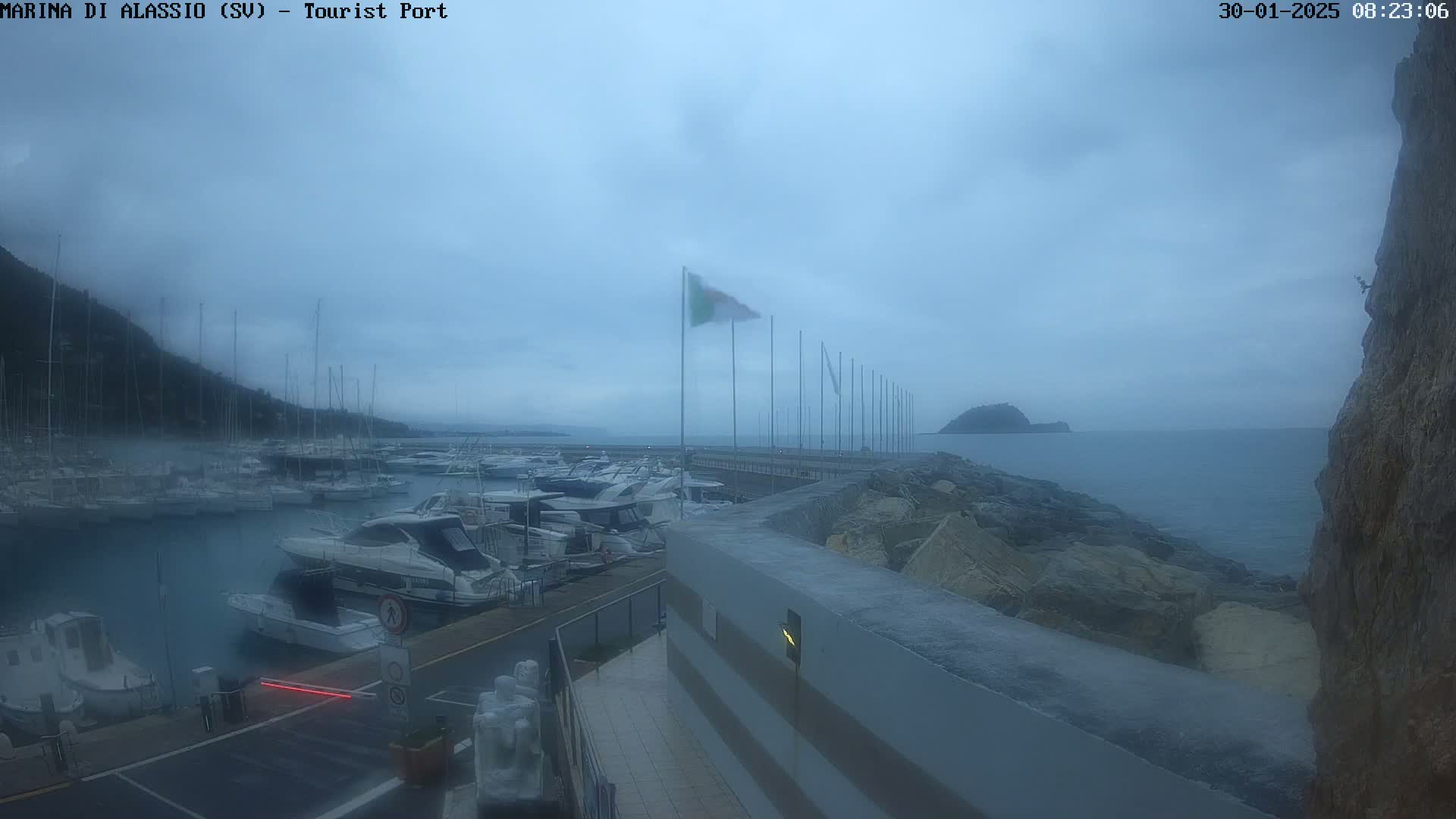 Alassio  Marina , Porto Luca Ferrari Live Cam - Alassio,  Liguria, Italy