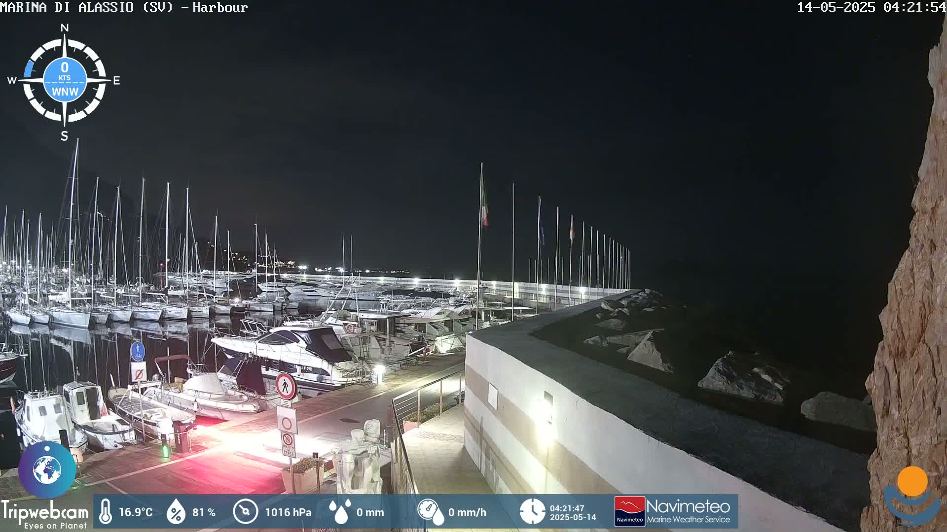 Alassio  Marina , Porto Luca Ferrari Live Cam - Alassio,  Liguria, Italy