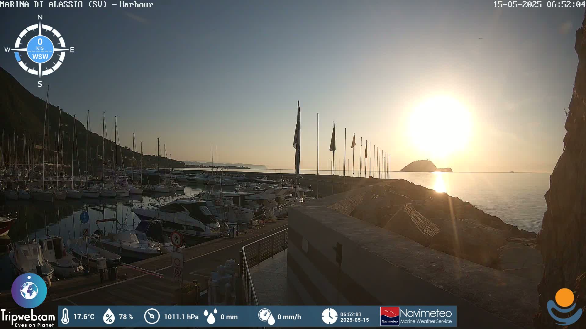 Alassio  Marina , Porto Luca Ferrari Live Cam - Alassio,  Liguria, Italy