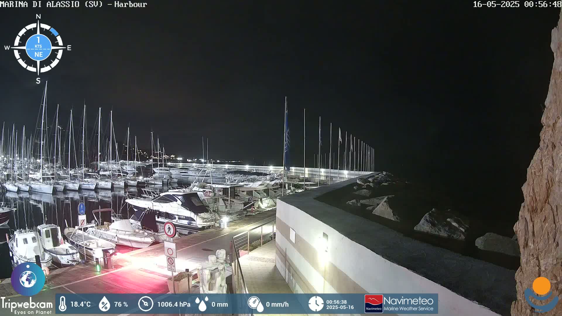 Alassio  Marina , Porto Luca Ferrari Live Cam - Alassio,  Liguria, Italy