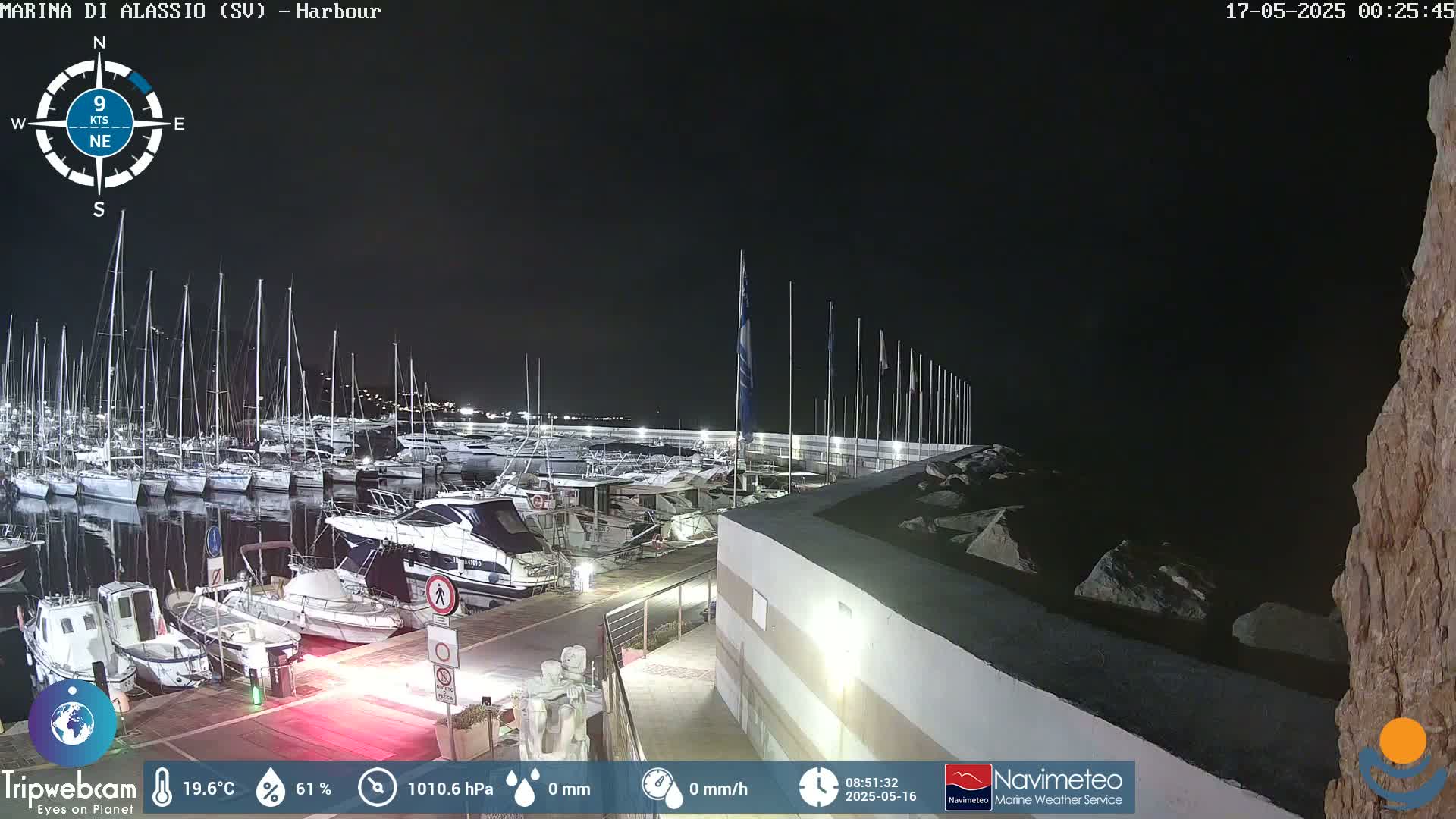 Alassio  Marina , Porto Luca Ferrari Live Cam - Alassio,  Liguria, Italy
