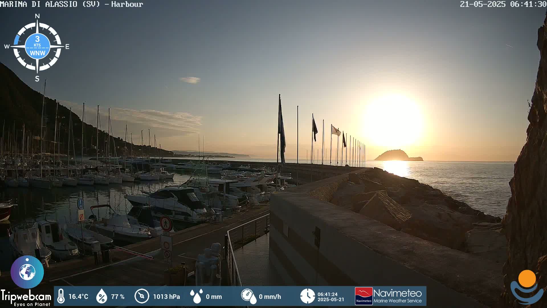 Alassio  Marina , Porto Luca Ferrari Live Cam - Alassio,  Liguria, Italy