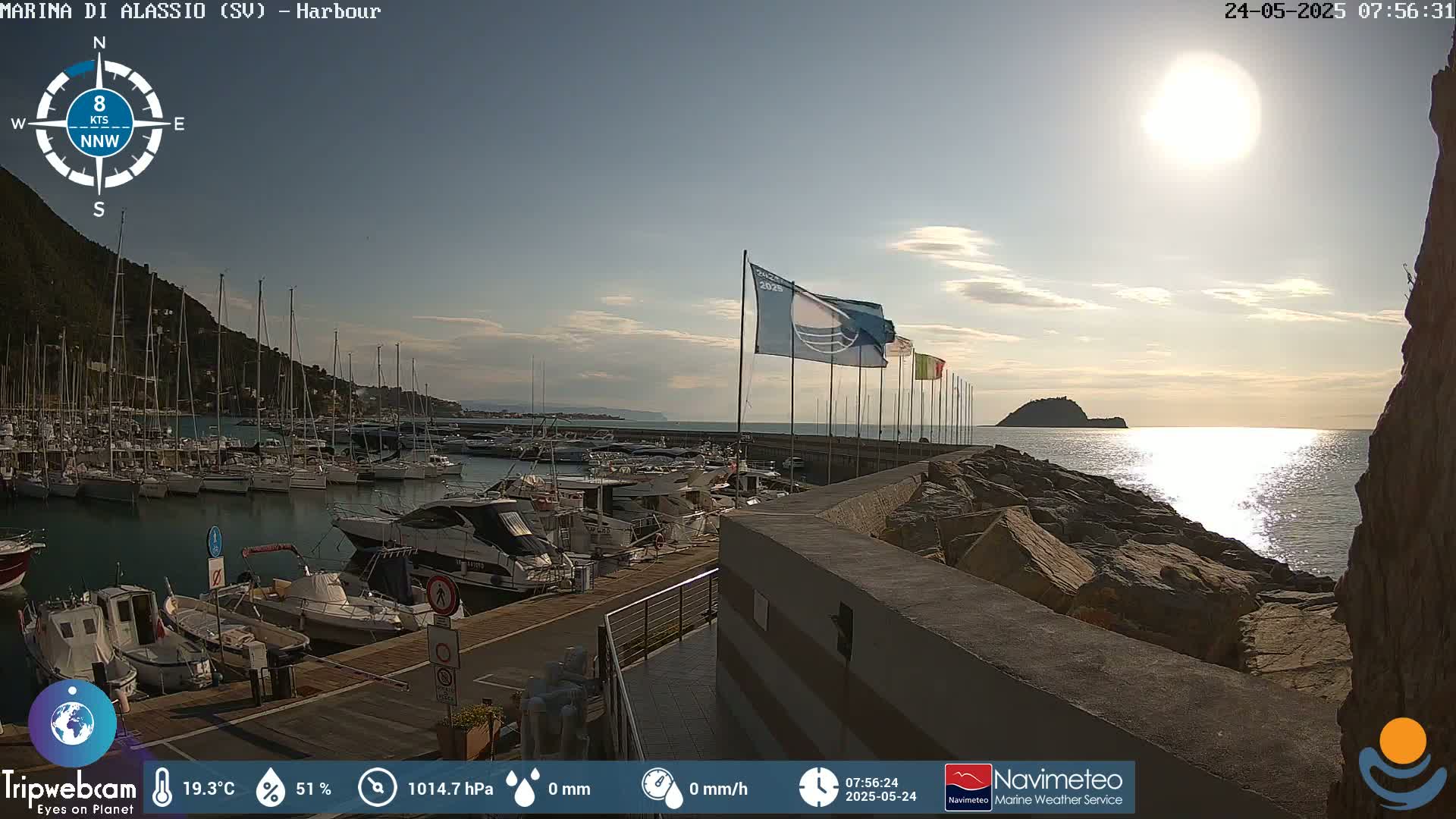 Alassio  Marina , Porto Luca Ferrari Live Cam - Alassio,  Liguria, Italy