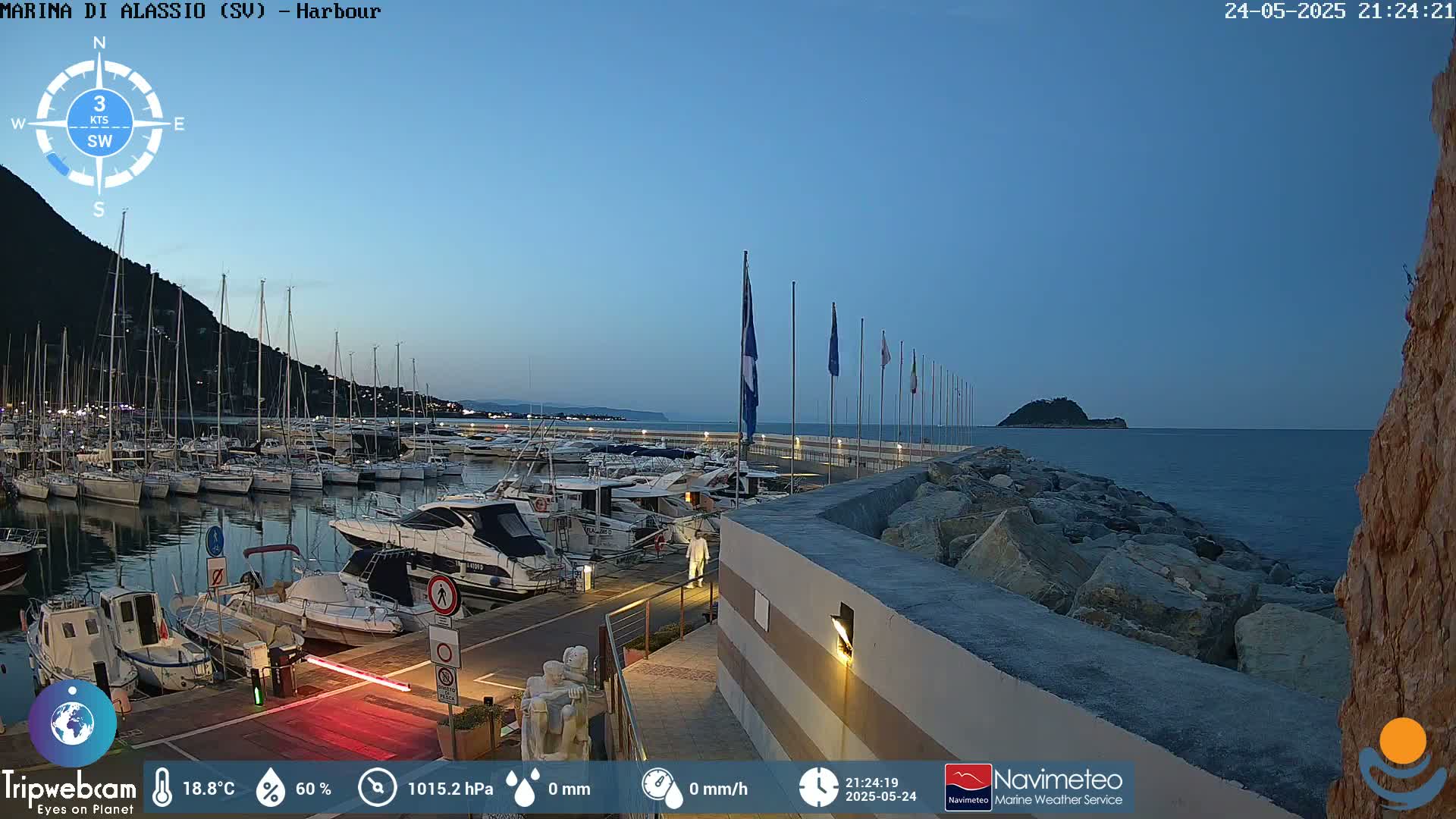 Alassio  Marina , Porto Luca Ferrari Live Cam - Alassio,  Liguria, Italy