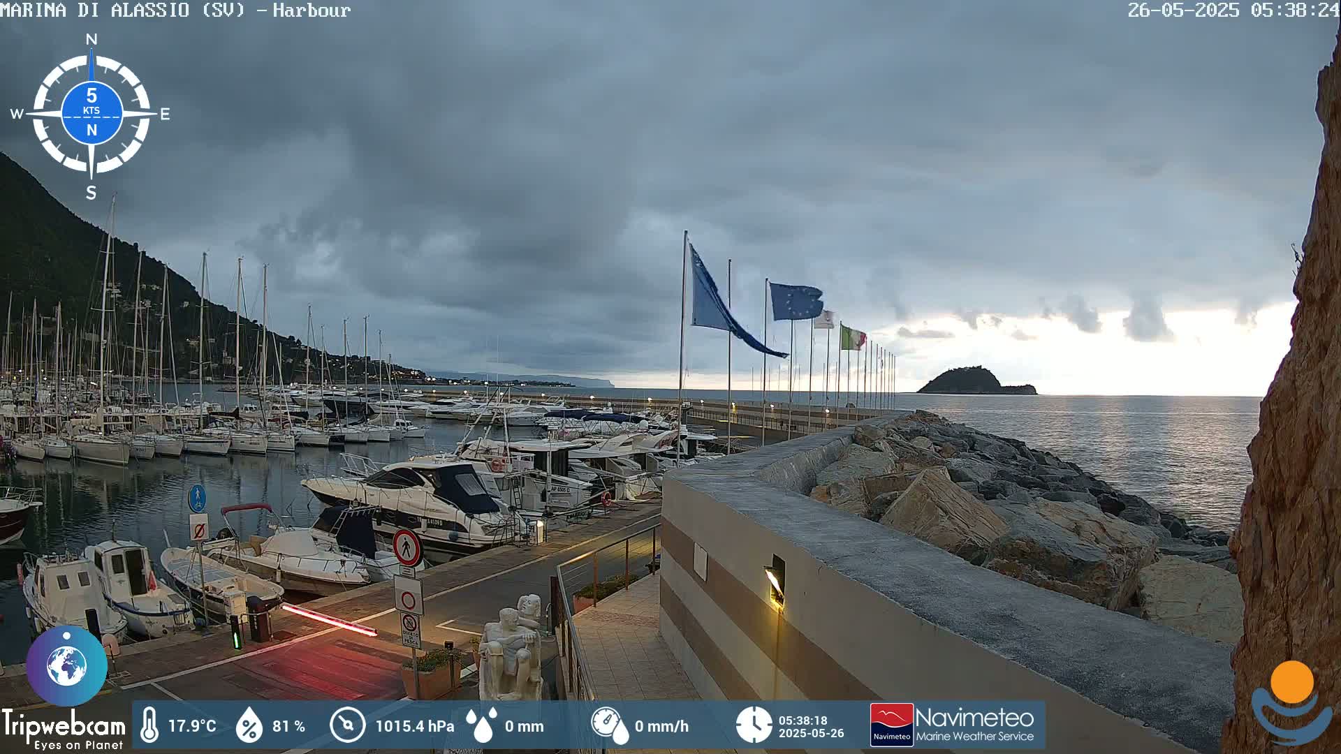 Alassio  Marina , Porto Luca Ferrari Live Cam - Alassio,  Liguria, Italy