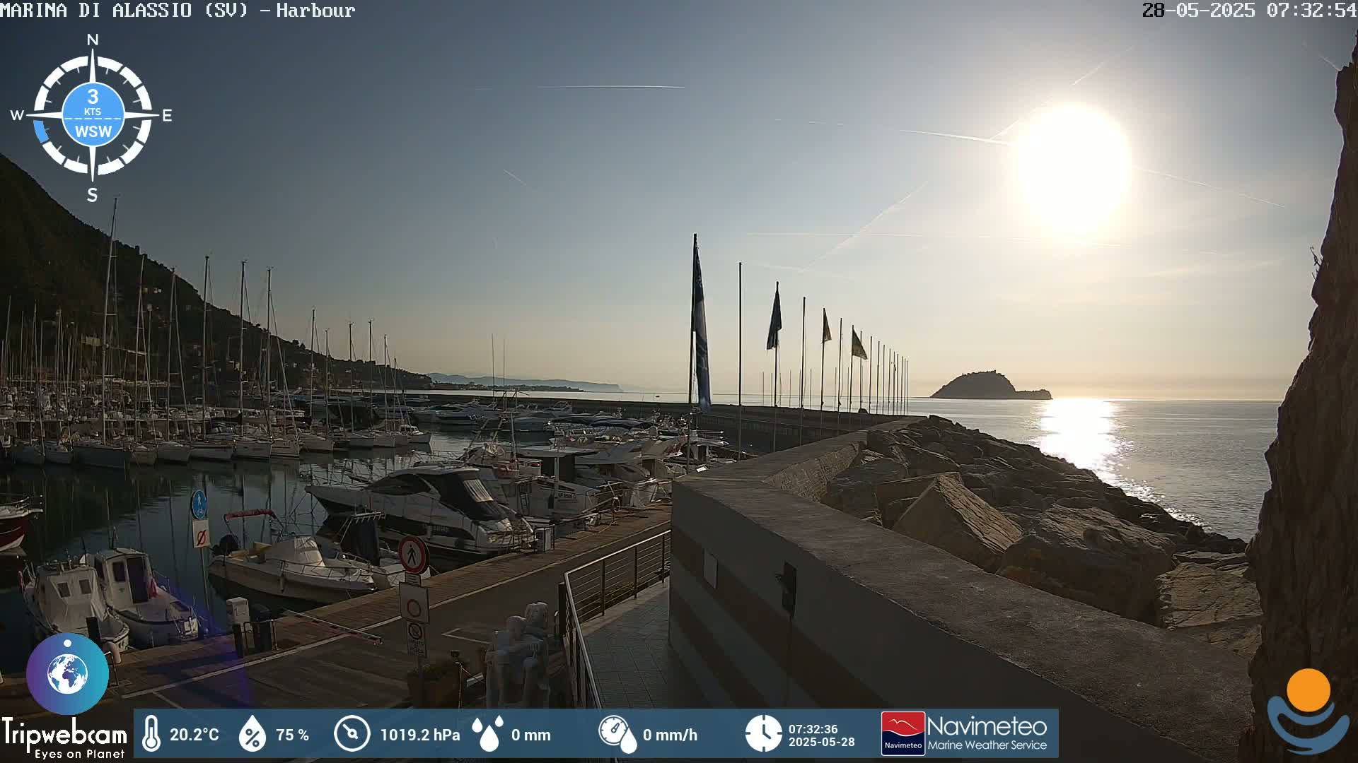 Alassio  Marina , Porto Luca Ferrari Live Cam - Alassio,  Liguria, Italy
