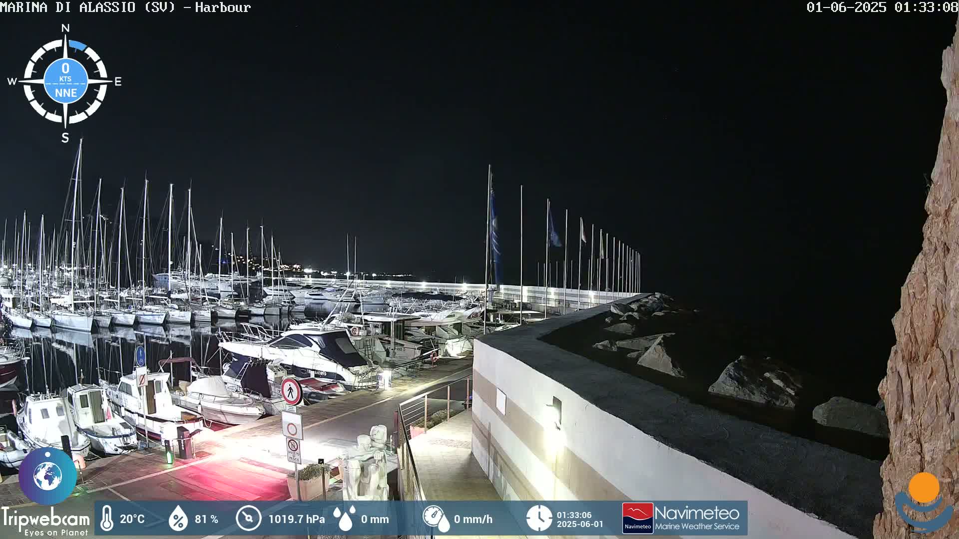Alassio  Marina , Porto Luca Ferrari Live Cam - Alassio,  Liguria, Italy