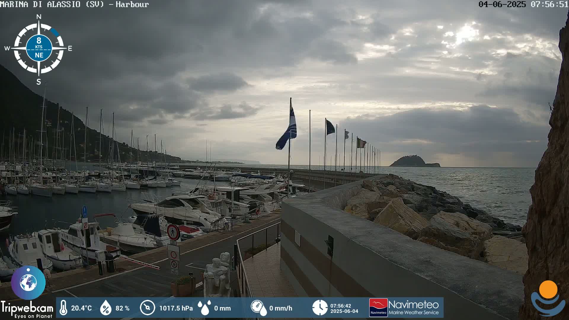 Alassio  Marina , Porto Luca Ferrari Live Cam - Alassio,  Liguria, Italy