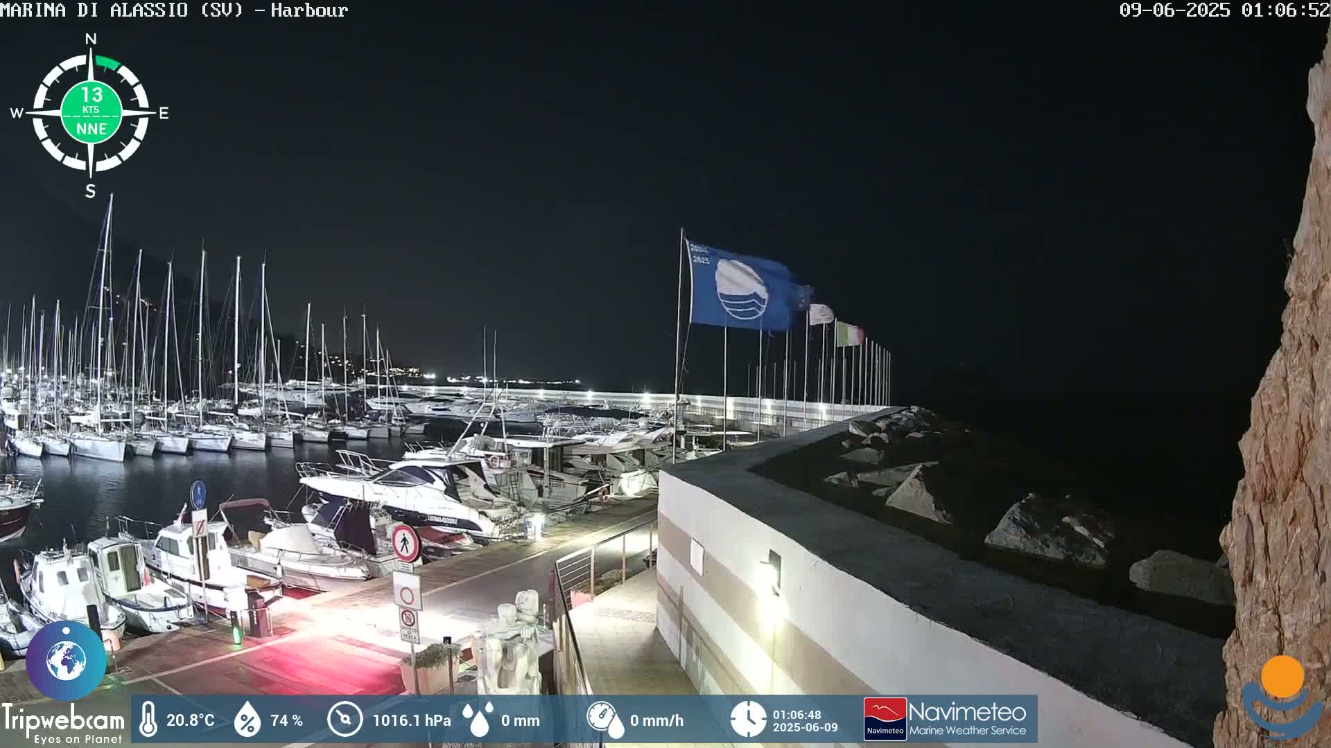 Alassio  Marina , Porto Luca Ferrari Live Cam - Alassio,  Liguria, Italy