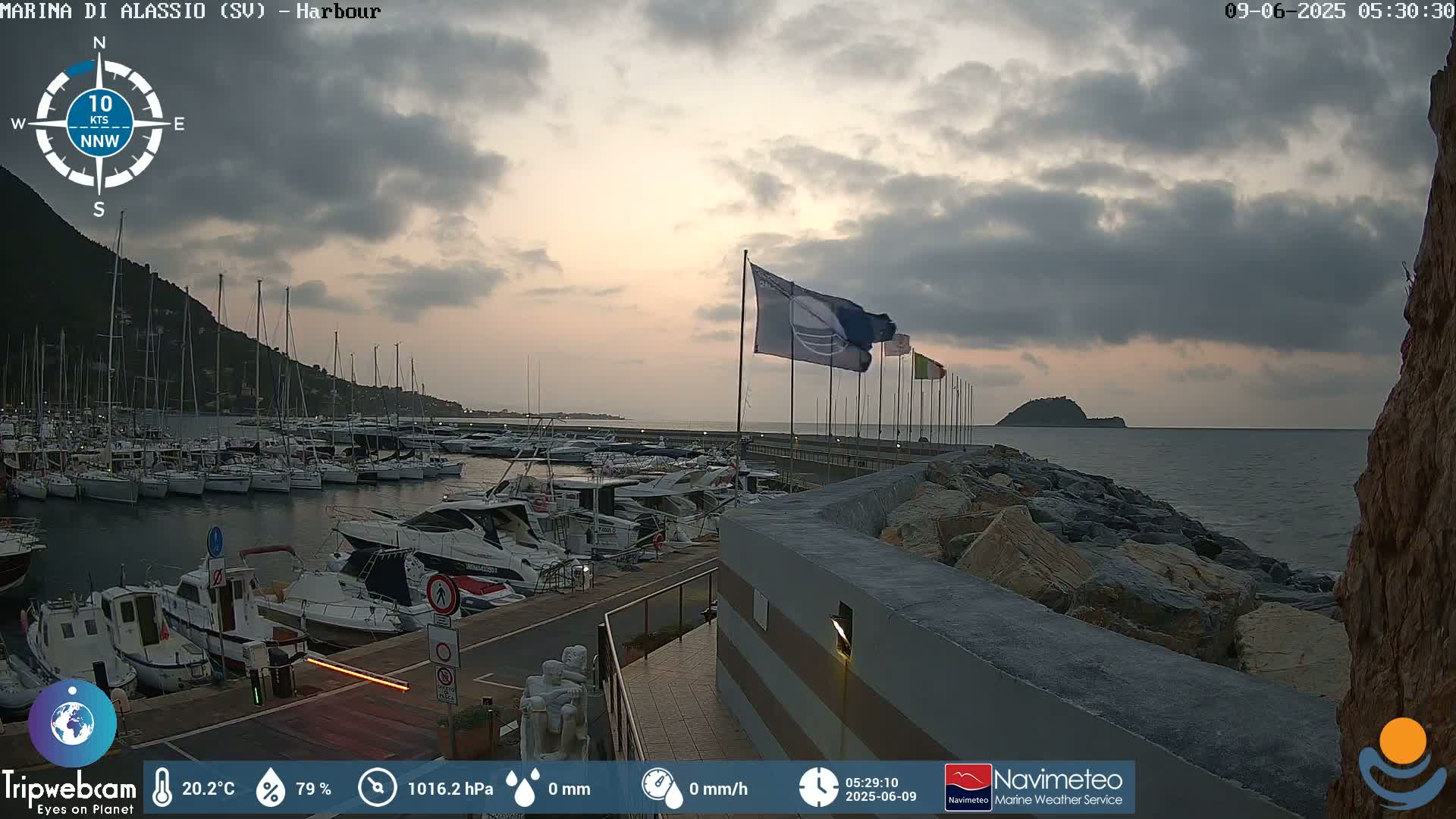 Alassio  Marina , Porto Luca Ferrari Live Cam - Alassio,  Liguria, Italy