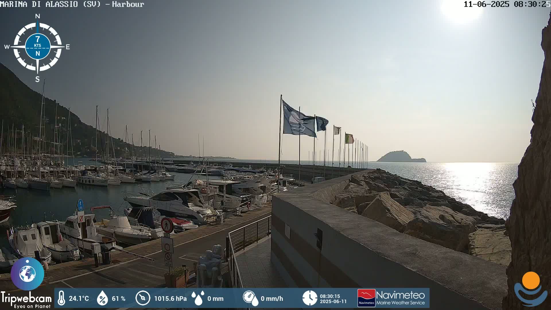 Alassio  Marina , Porto Luca Ferrari Live Cam - Alassio,  Liguria, Italy