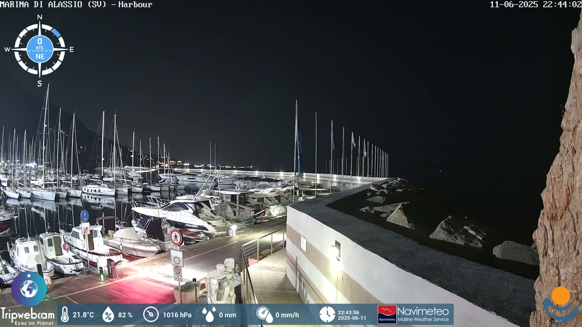 Alassio  Marina , Porto Luca Ferrari Live Cam - Alassio,  Liguria, Italy
