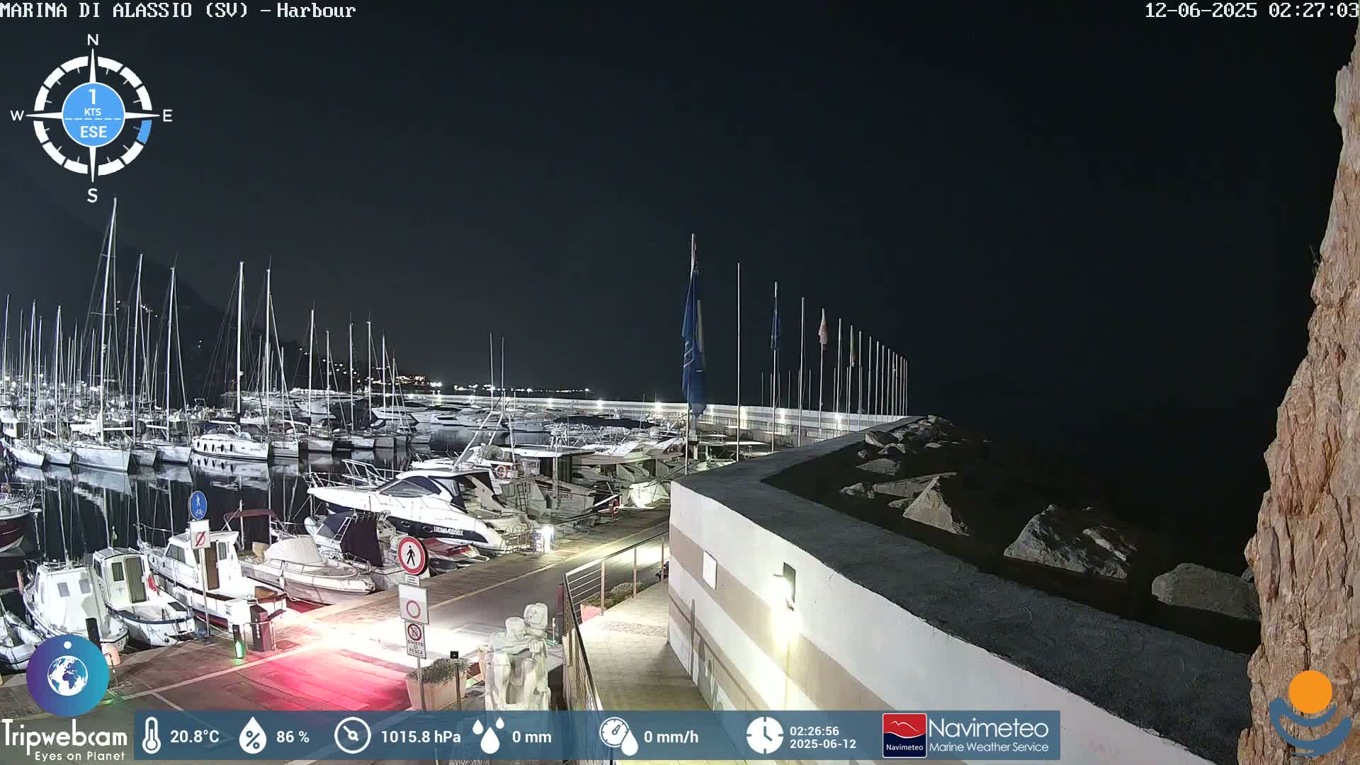 Alassio  Marina , Porto Luca Ferrari Live Cam - Alassio,  Liguria, Italy