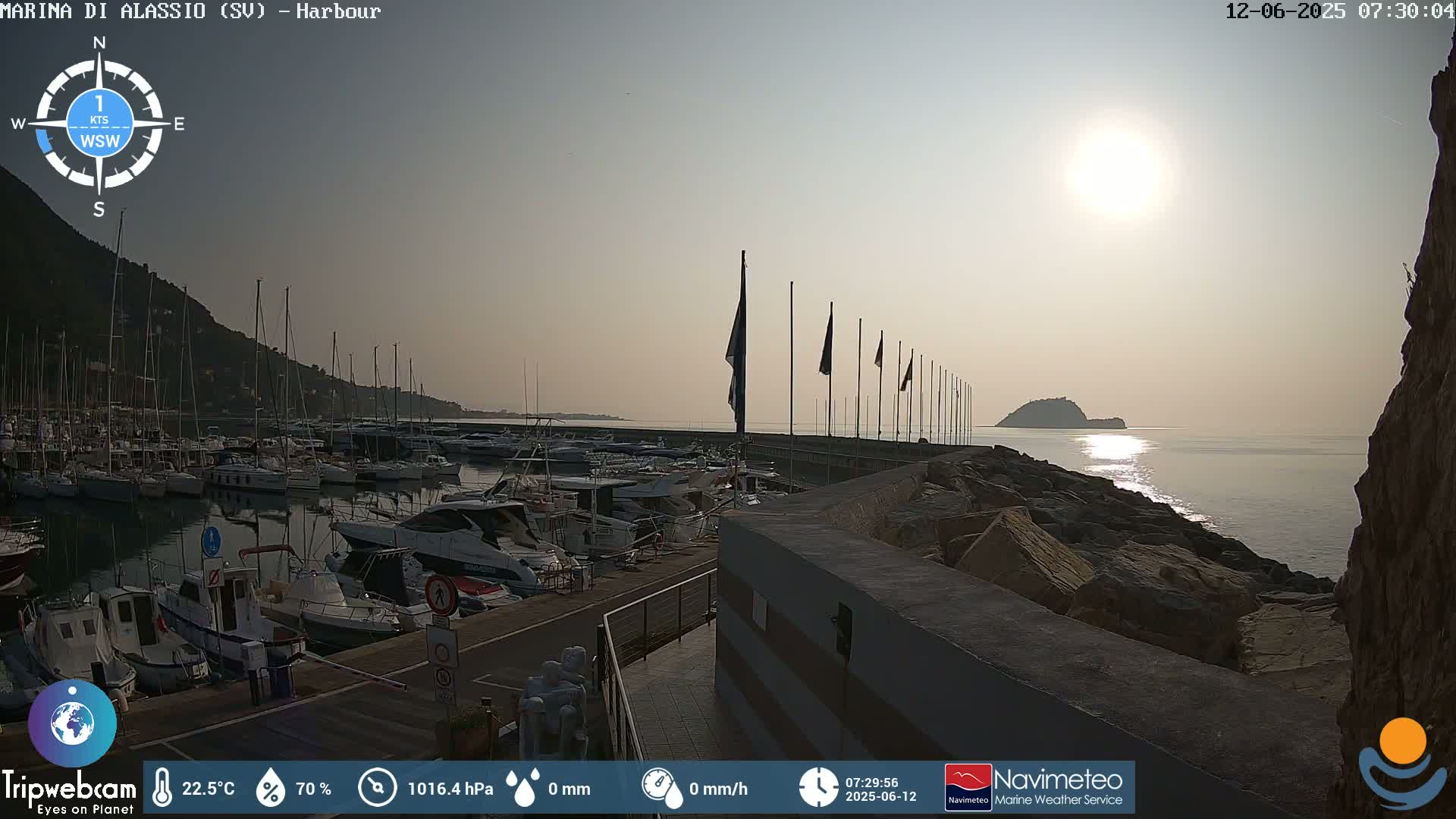 Alassio  Marina , Porto Luca Ferrari Live Cam - Alassio,  Liguria, Italy