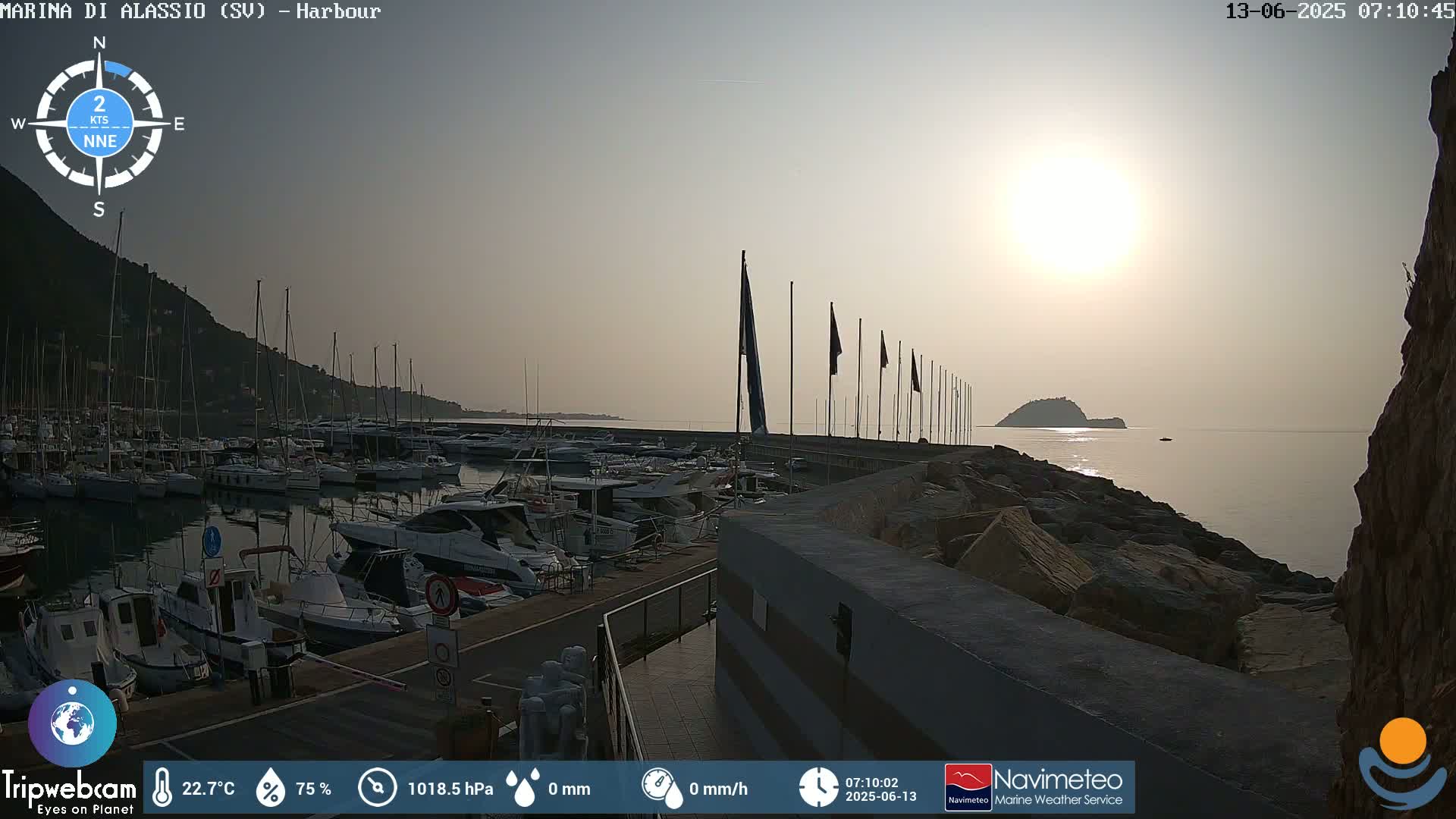 Alassio  Marina , Porto Luca Ferrari Live Cam - Alassio,  Liguria, Italy