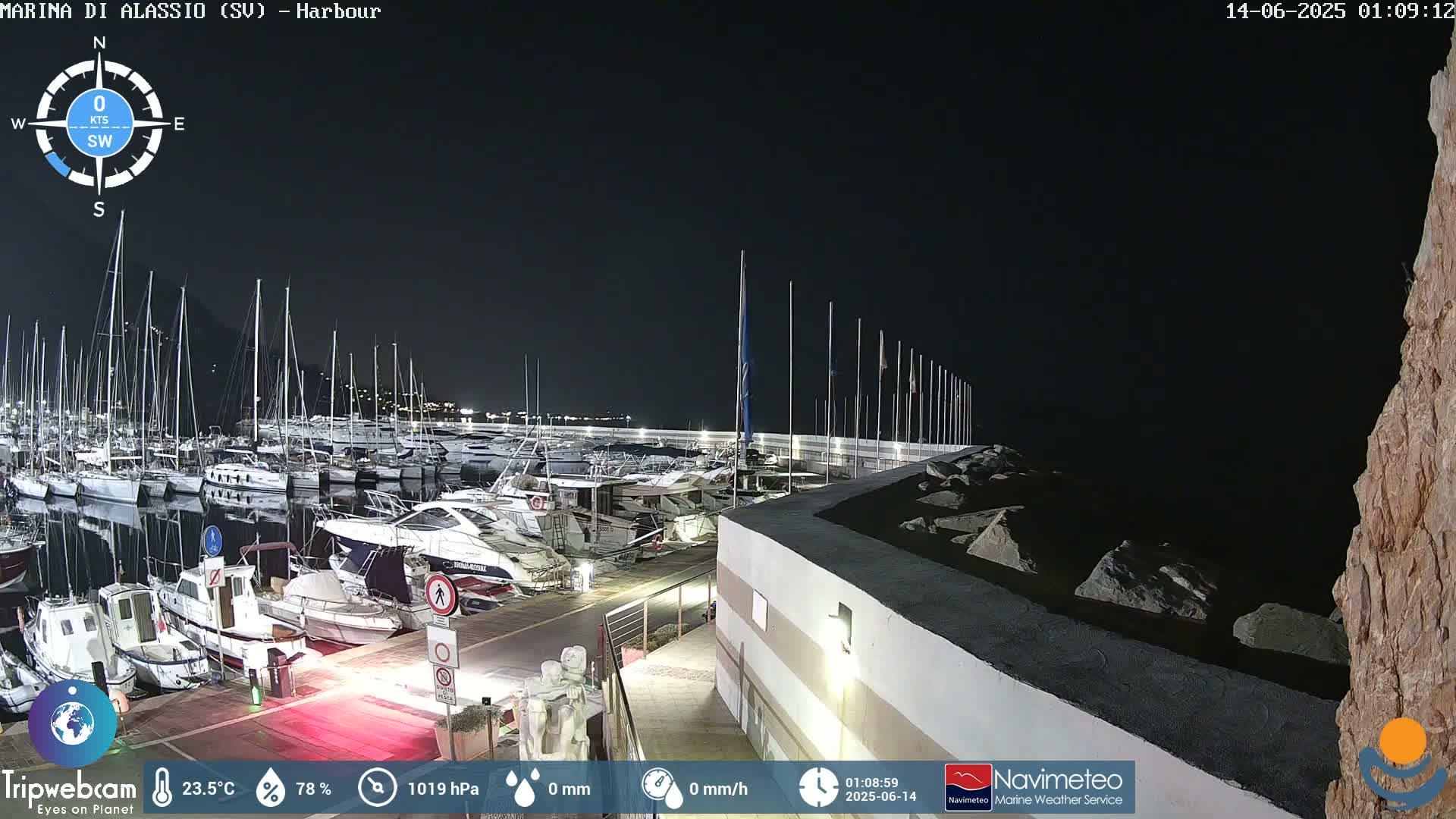 Alassio  Marina , Porto Luca Ferrari Live Cam - Alassio,  Liguria, Italy