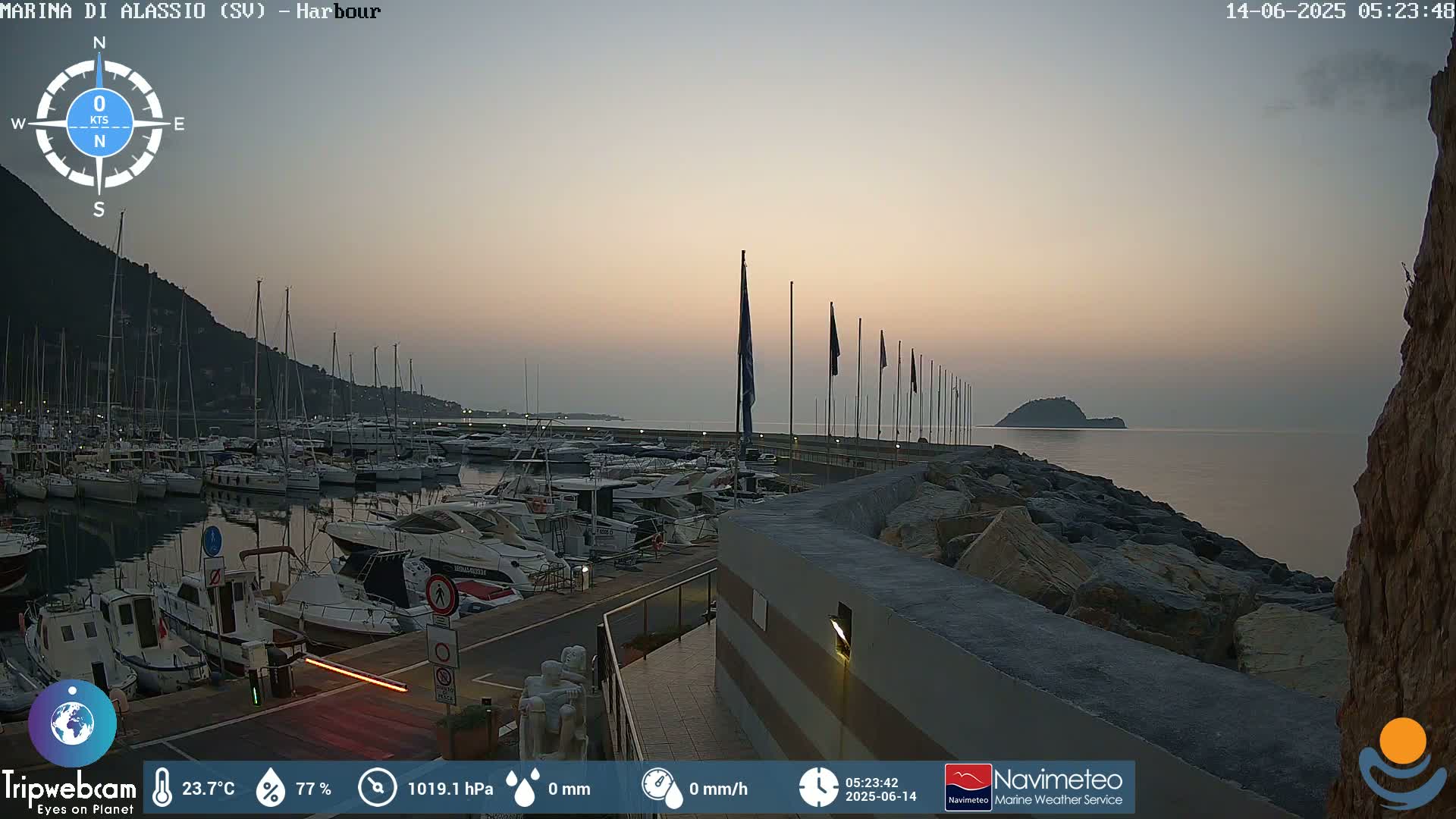 Alassio  Marina , Porto Luca Ferrari Live Cam - Alassio,  Liguria, Italy