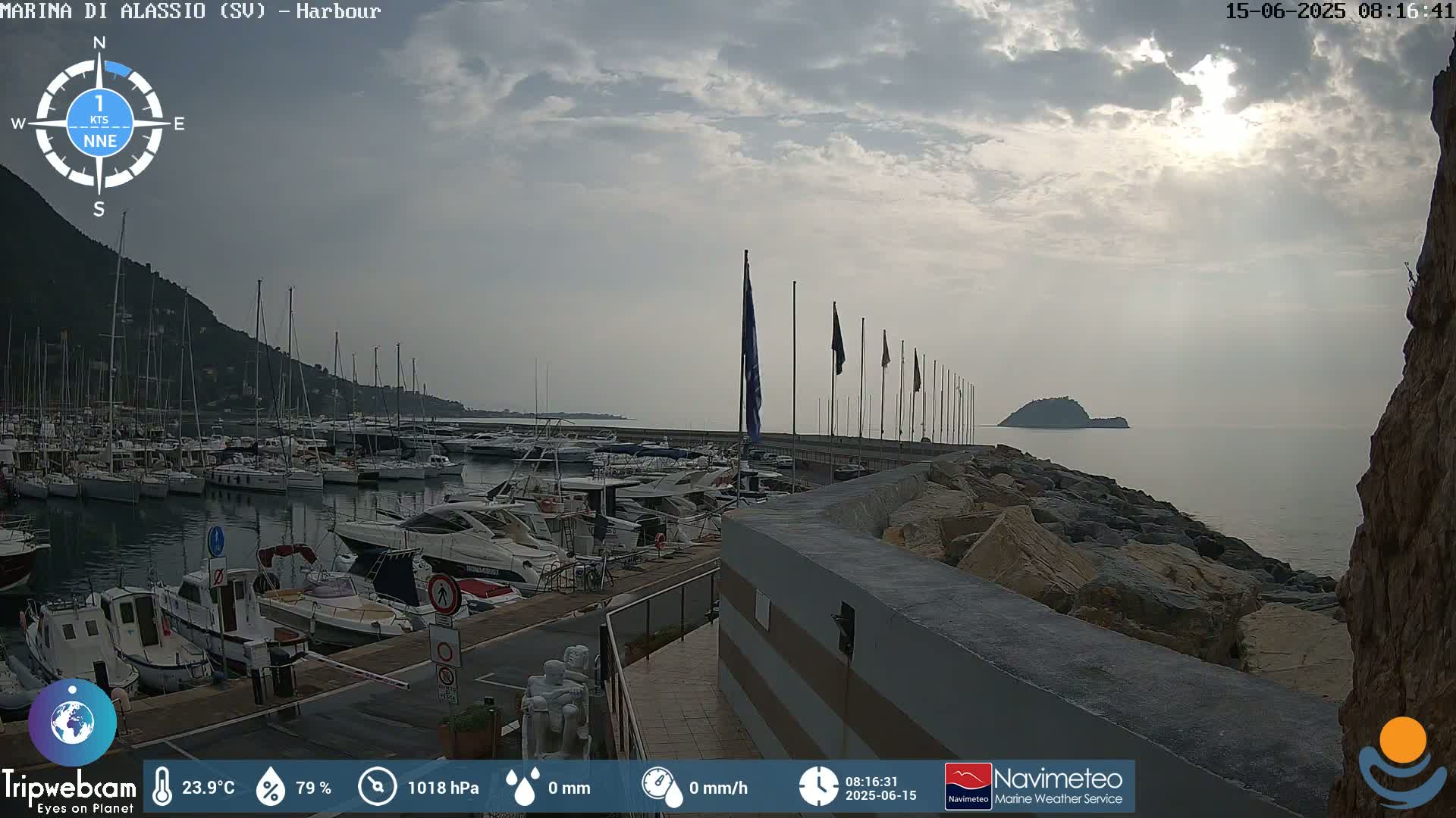 Alassio  Marina , Porto Luca Ferrari Live Cam - Alassio,  Liguria, Italy