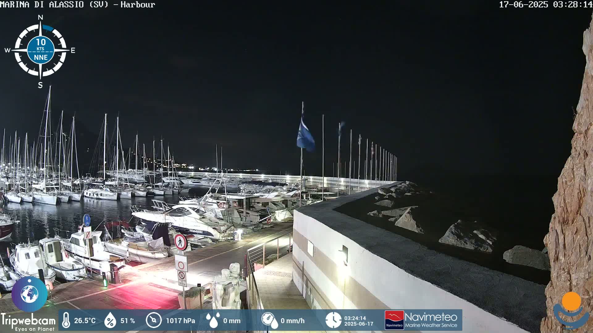 Alassio  Marina , Porto Luca Ferrari Live Cam - Alassio,  Liguria, Italy