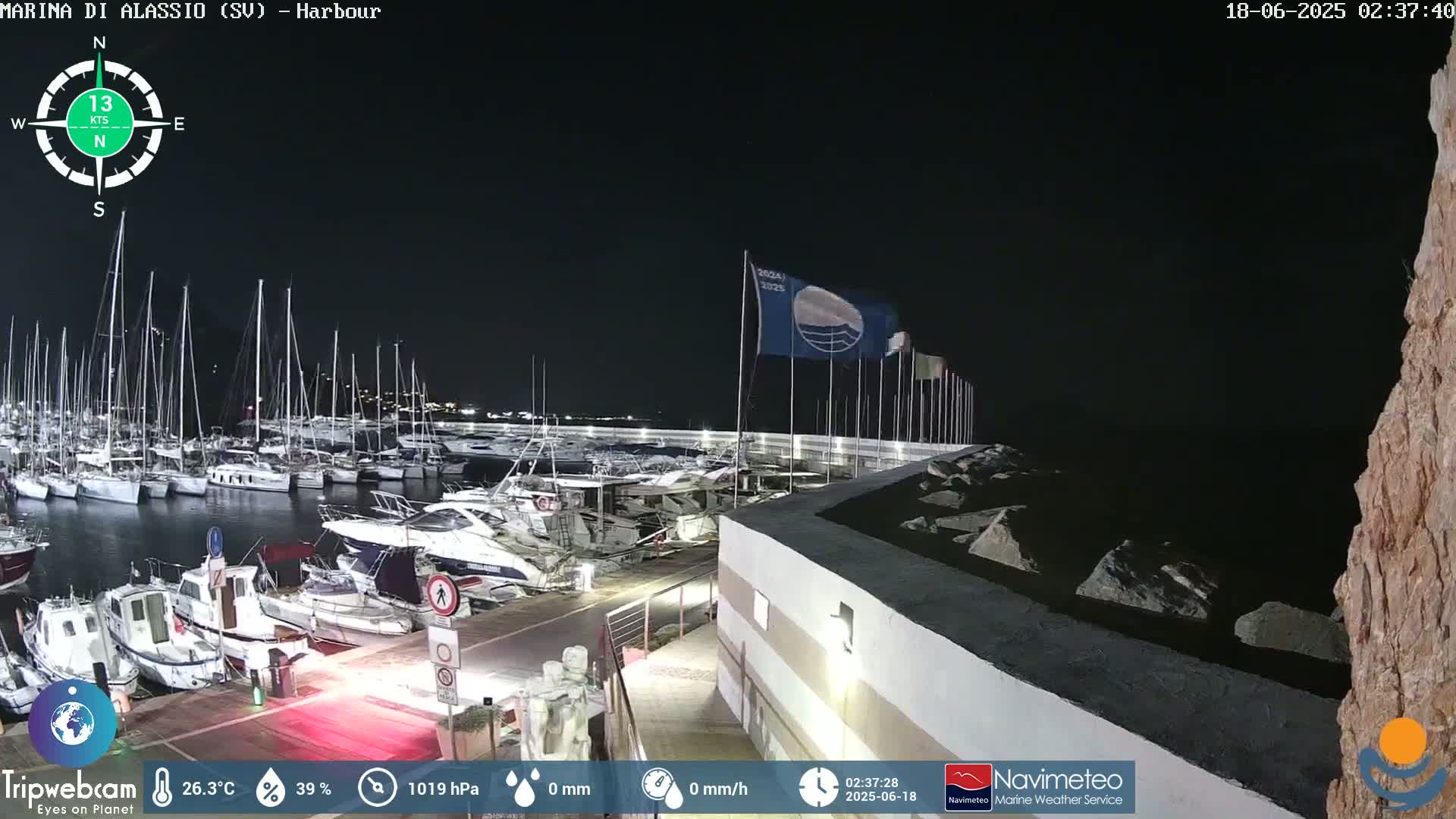 Alassio  Marina , Porto Luca Ferrari Live Cam - Alassio,  Liguria, Italy