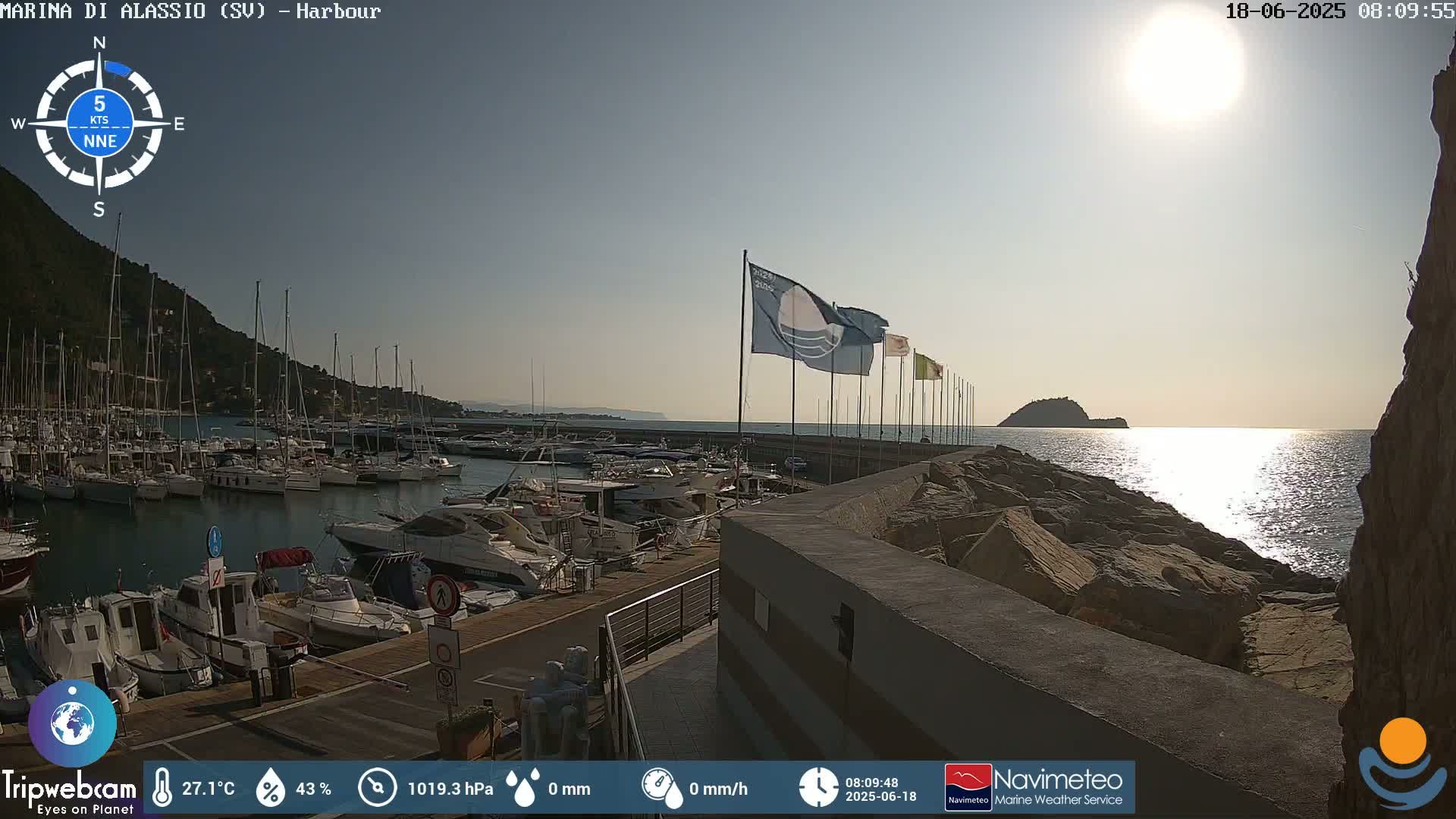 Alassio  Marina , Porto Luca Ferrari Live Cam - Alassio,  Liguria, Italy
