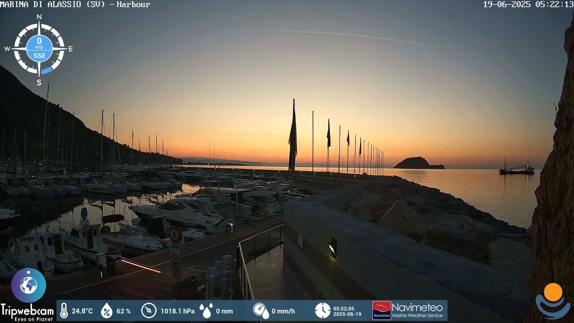 Alassio  Marina , Porto Luca Ferrari Live Cam - Alassio,  Liguria, Italy